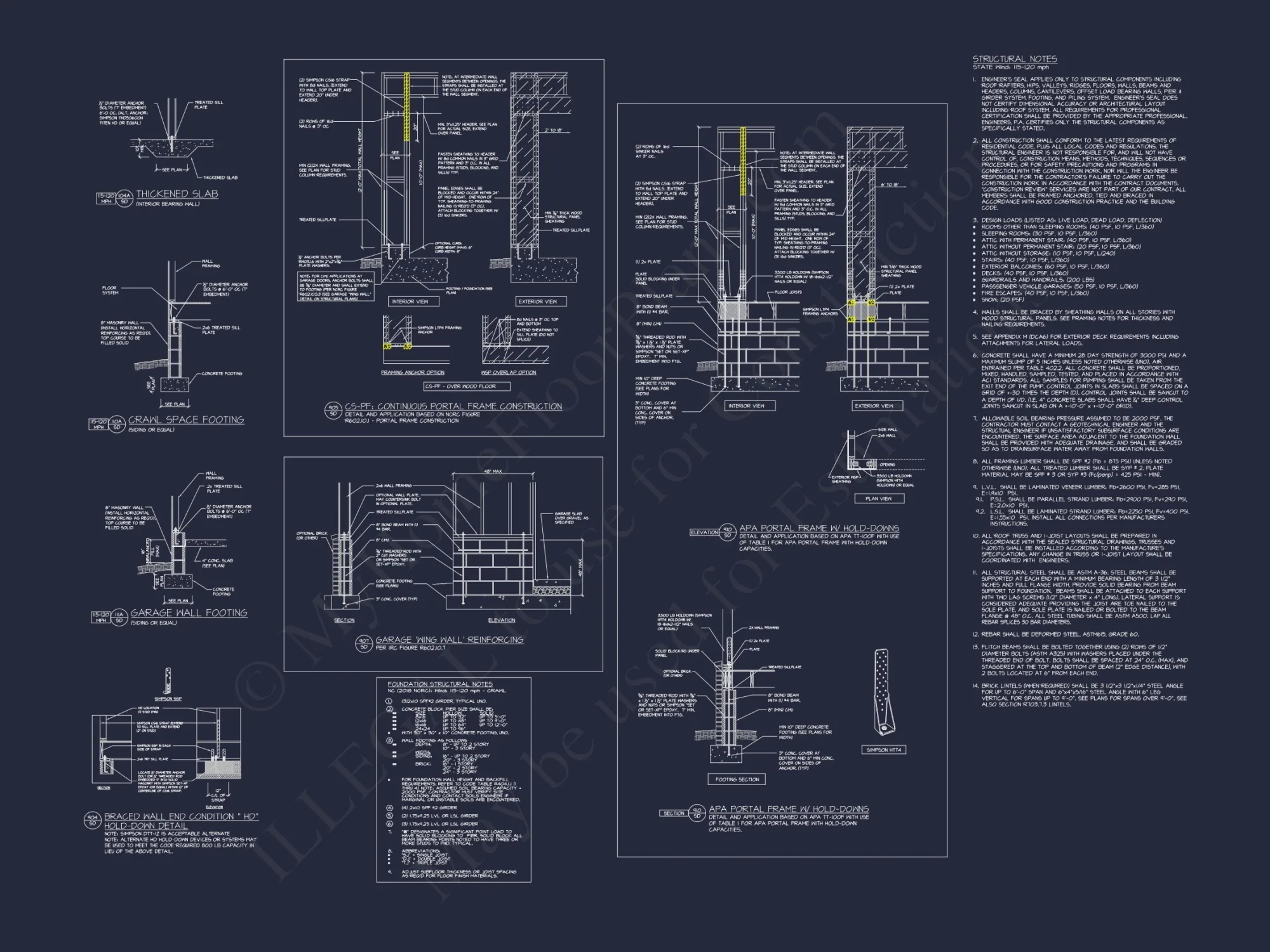 Elevated house Plan: Detailed Floor Plan Blueprint Designs