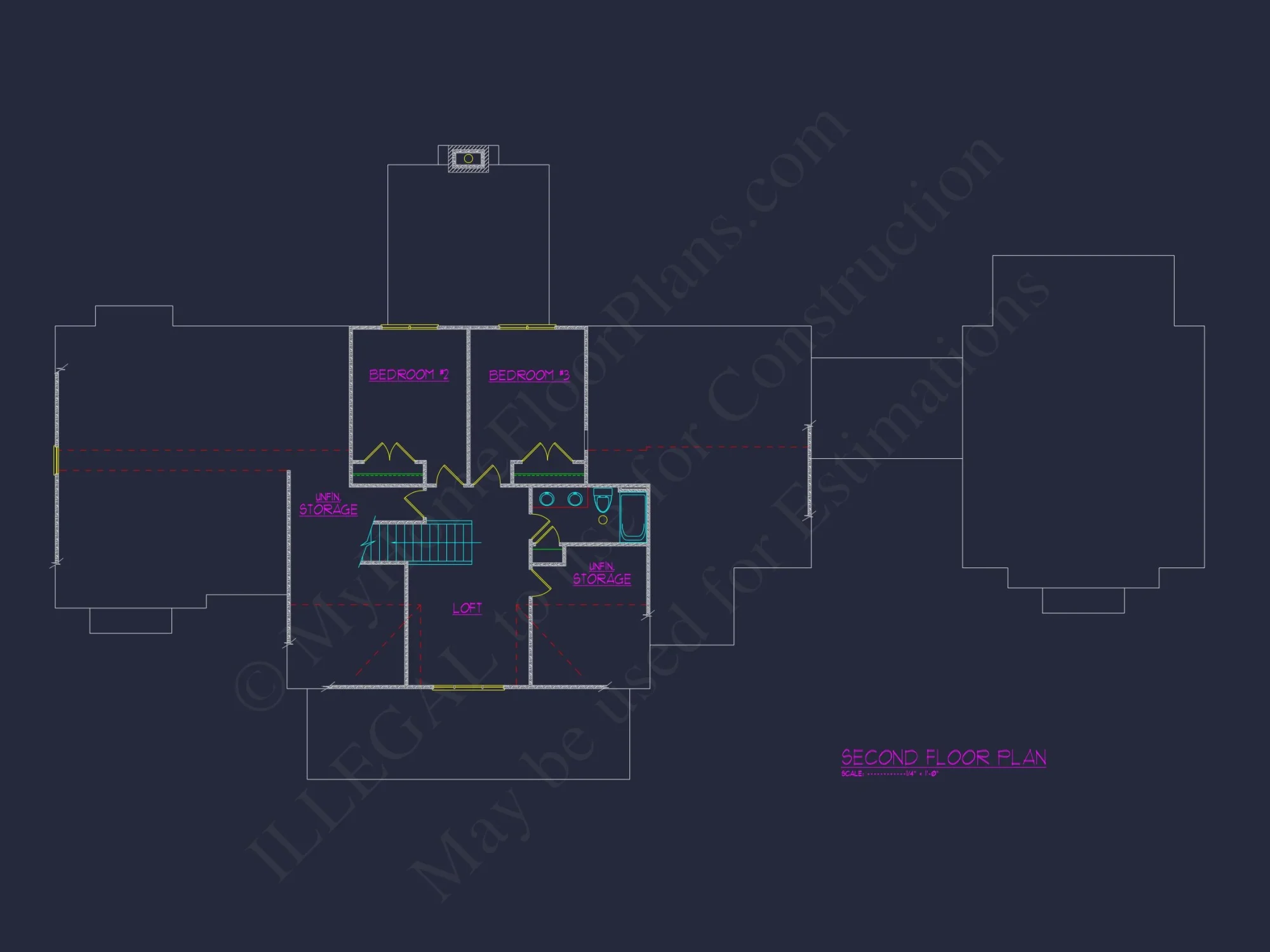 Elevated house Plan: Detailed Floor Plan Blueprint Designs