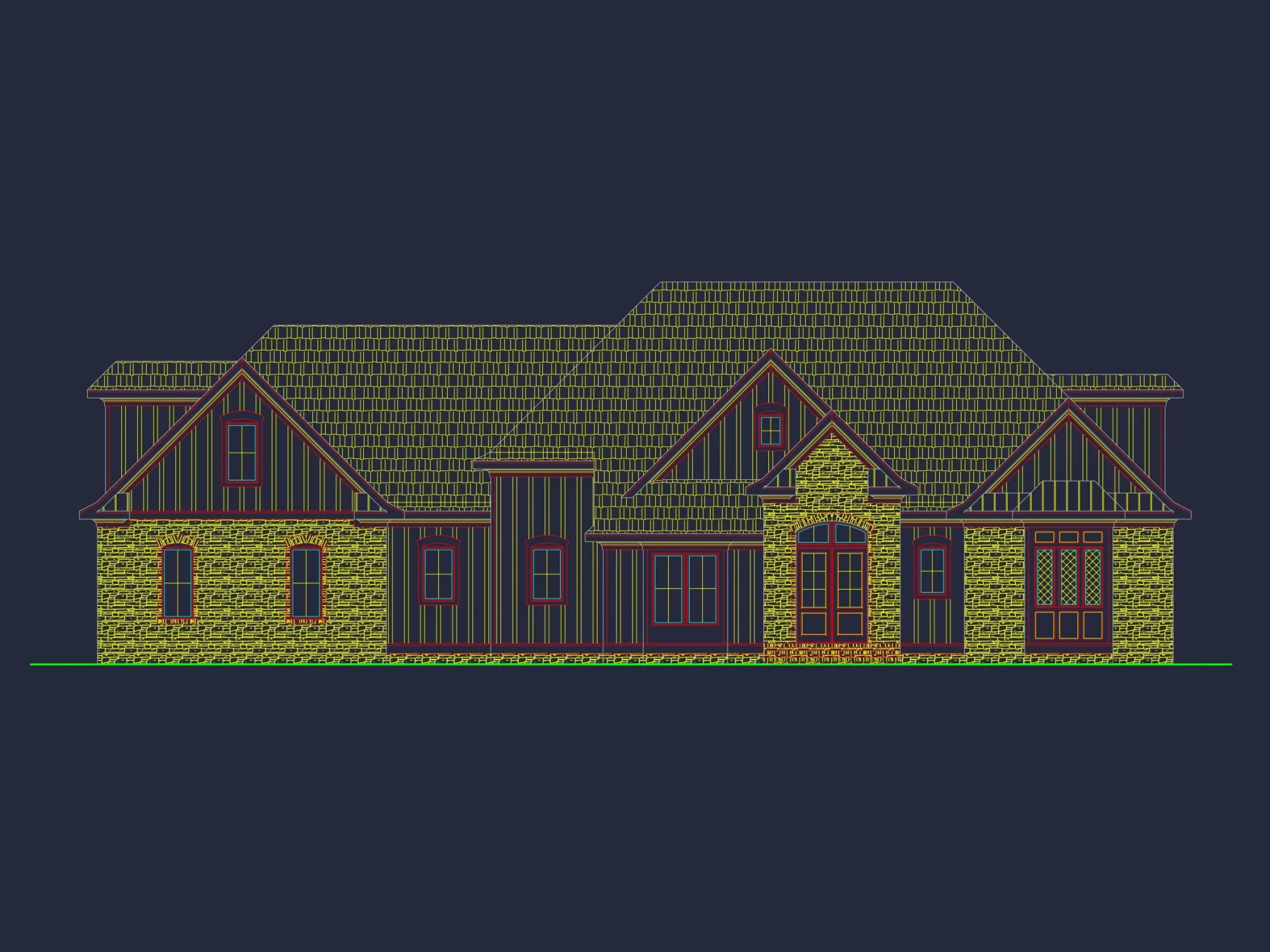 Elegant house Designs with Modern Floor Plan & Architecture