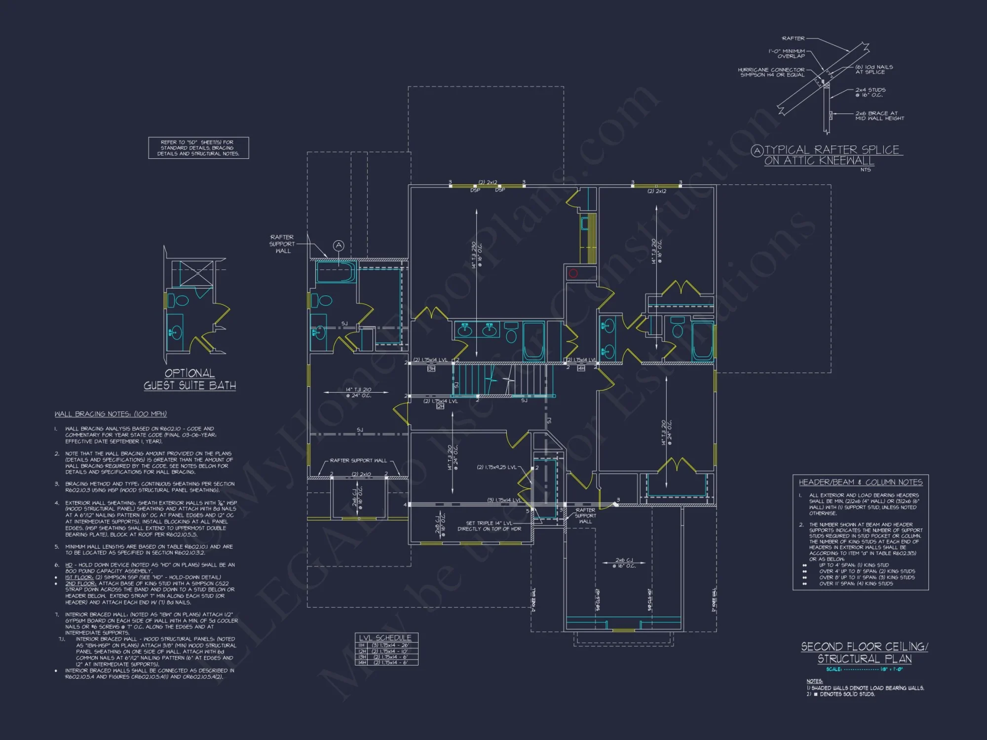 Custom house Plan with CAD Floor Plans and Architectural Design