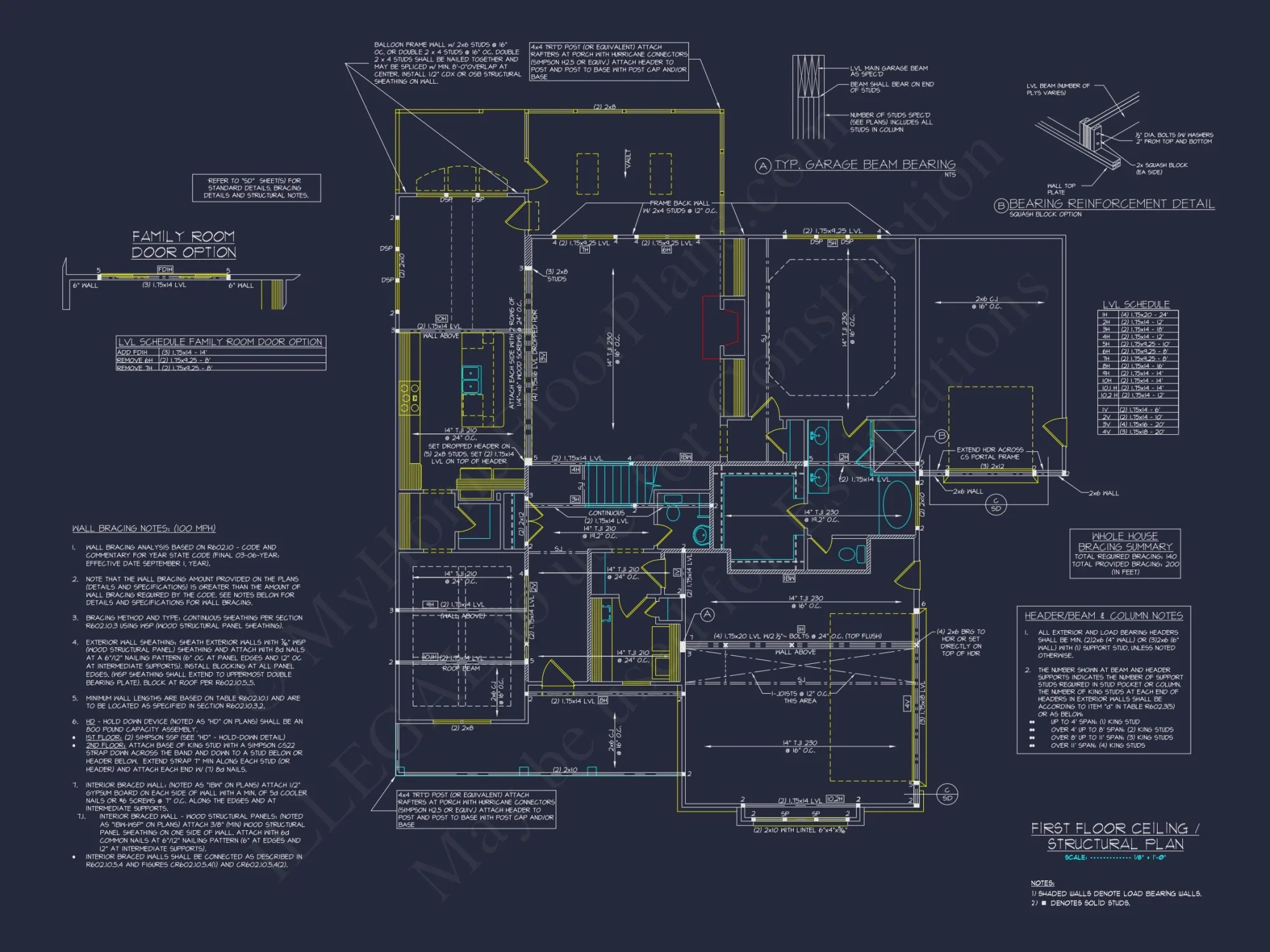 Custom house Plan with CAD Floor Plans and Architectural Design