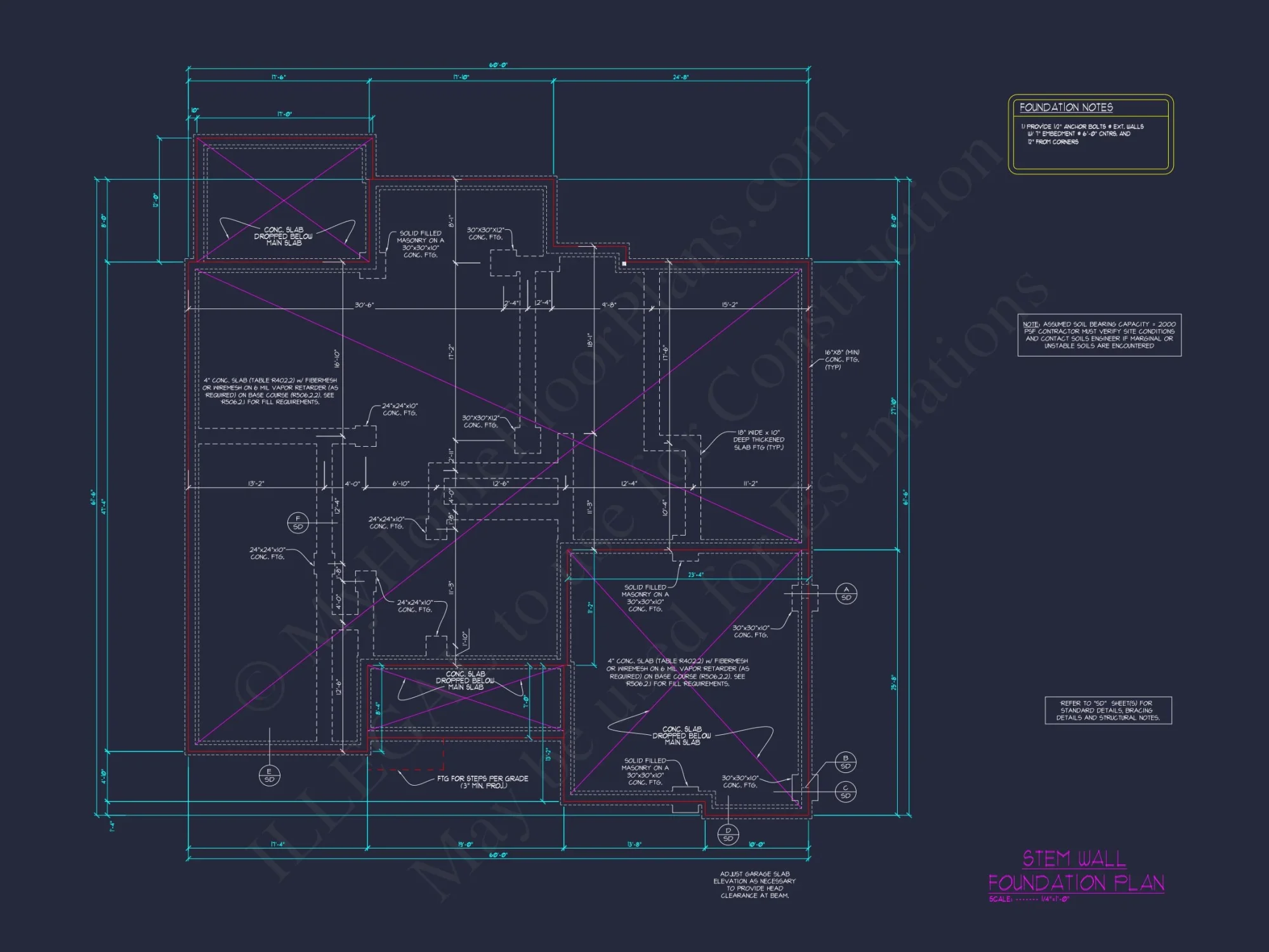 Modern Craftsman house Plan with CAD Designs and Blueprint