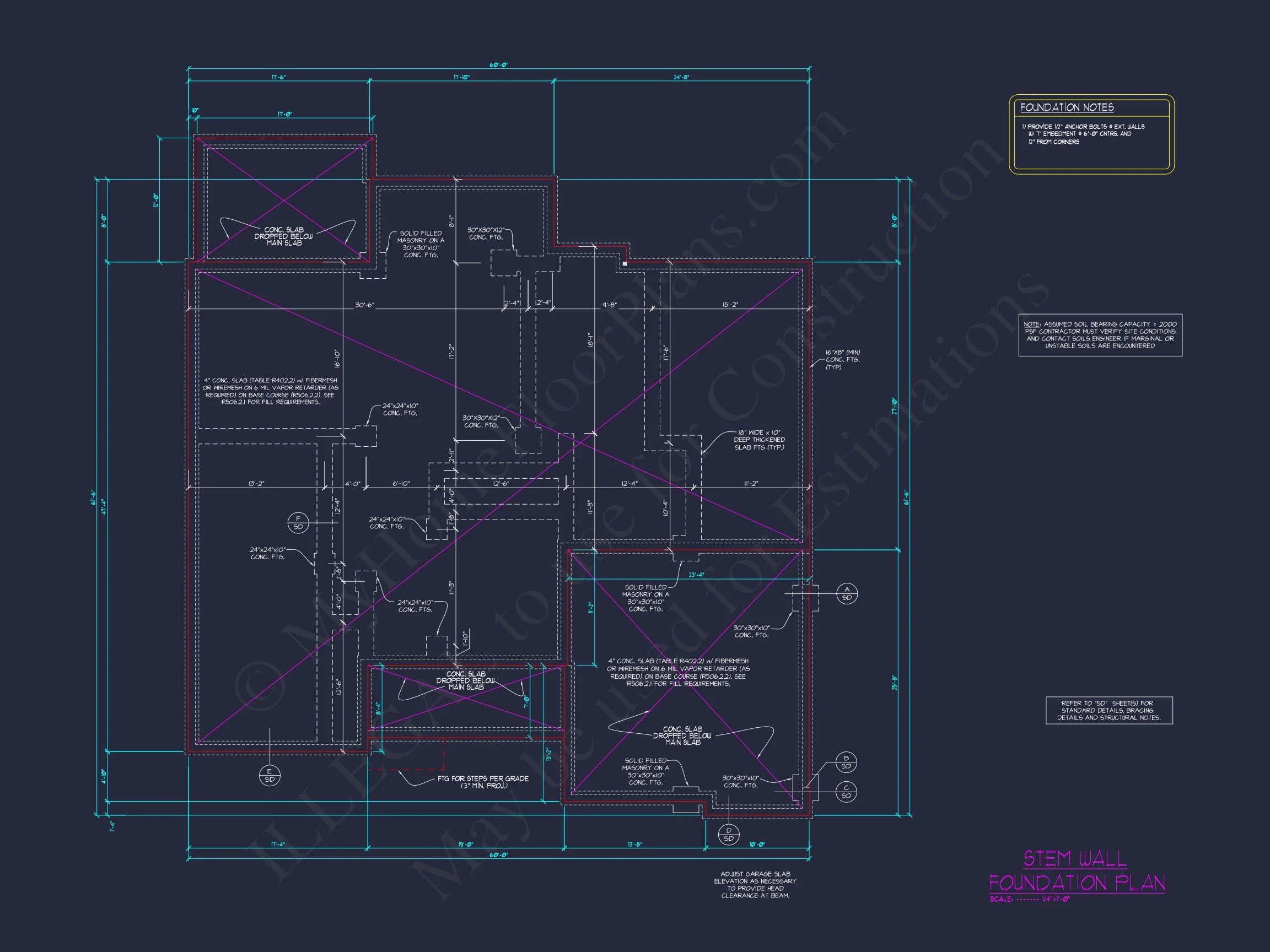 Modern Craftsman house Plan with CAD Designs and Blueprint