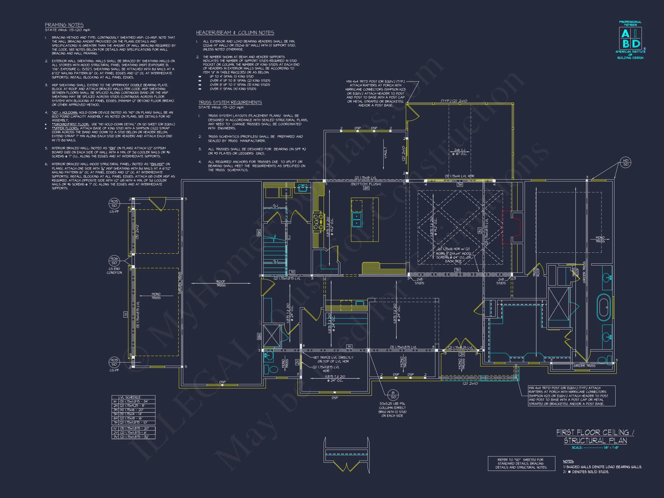 Spacious house Plan with Two Floors & CAD Blueprint Designs