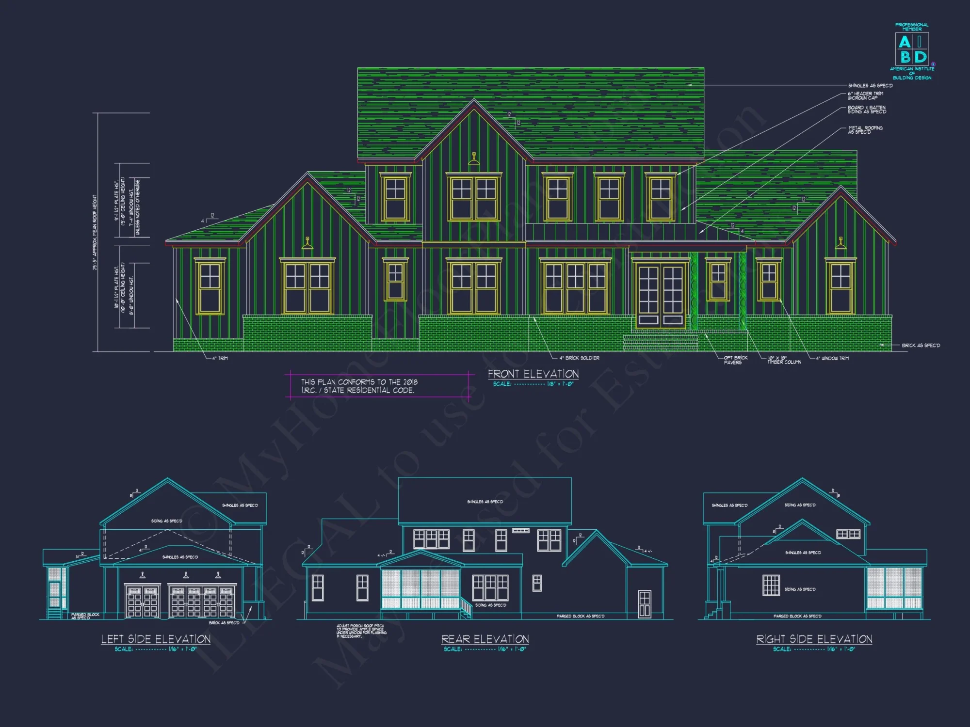 Spacious house Plan with Two Floors & CAD Blueprint Designs