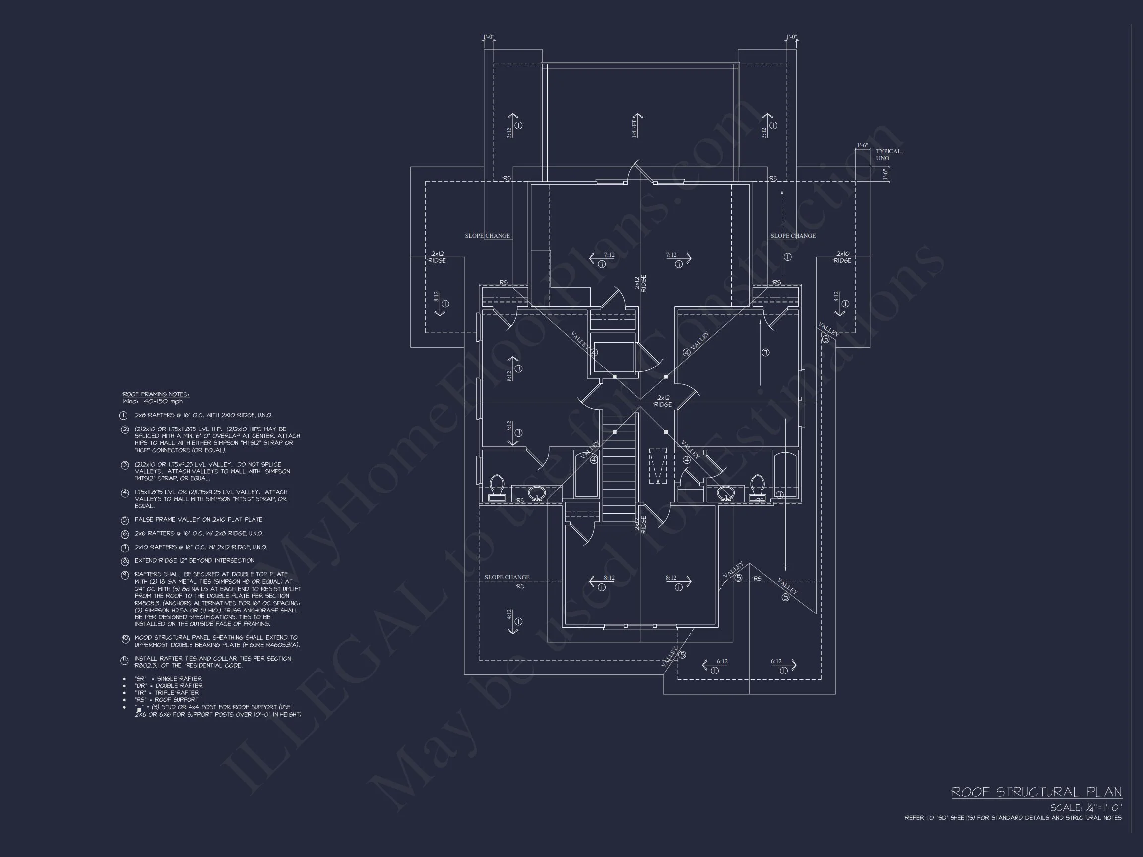 Charming Coastal house Plan with 6 Bedrooms and CAD Designs