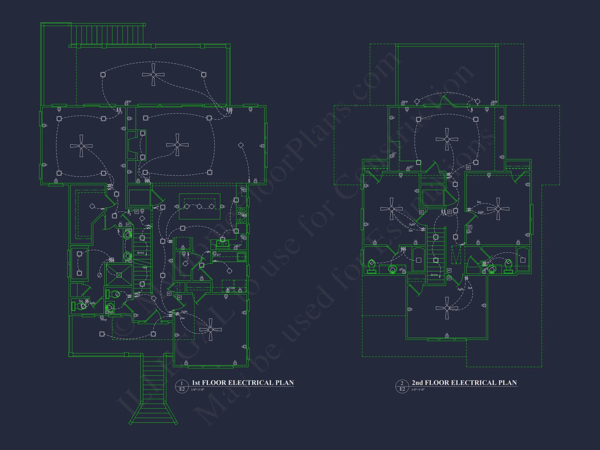 Charming Coastal house Plan with 6 Bedrooms and CAD Designs