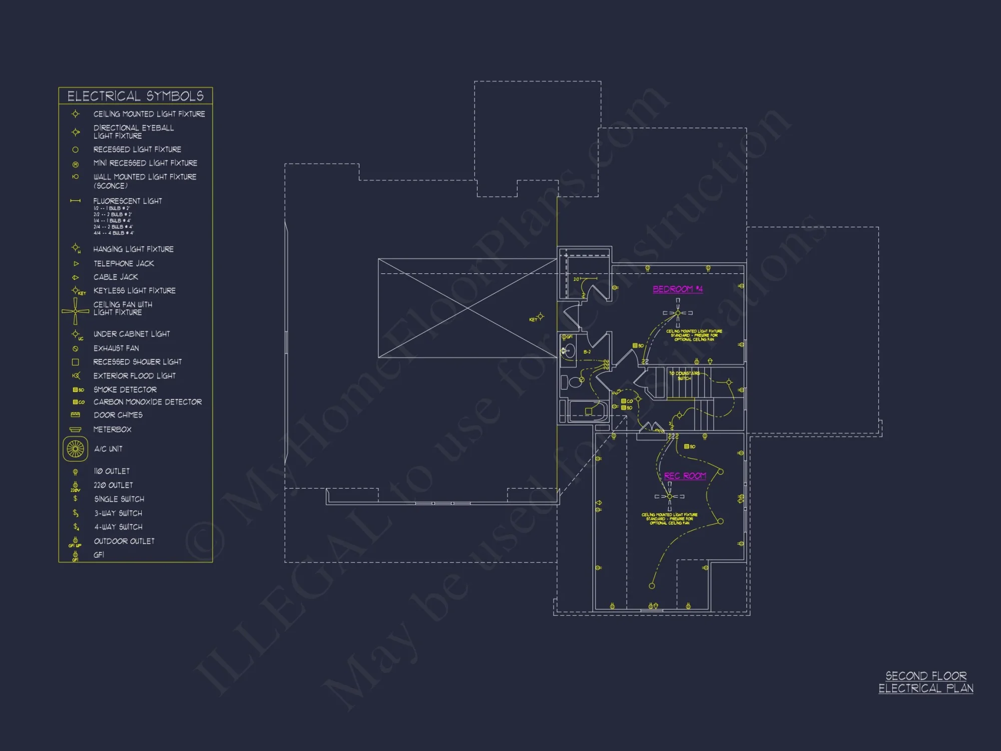 Traditional Craftsman house Plan with 4 Bedrooms and CAD Designs