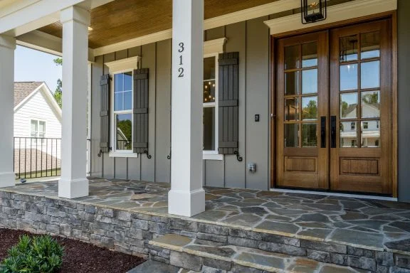 Craftsman house Plan with 2 Floors, CAD Blueprint & Design