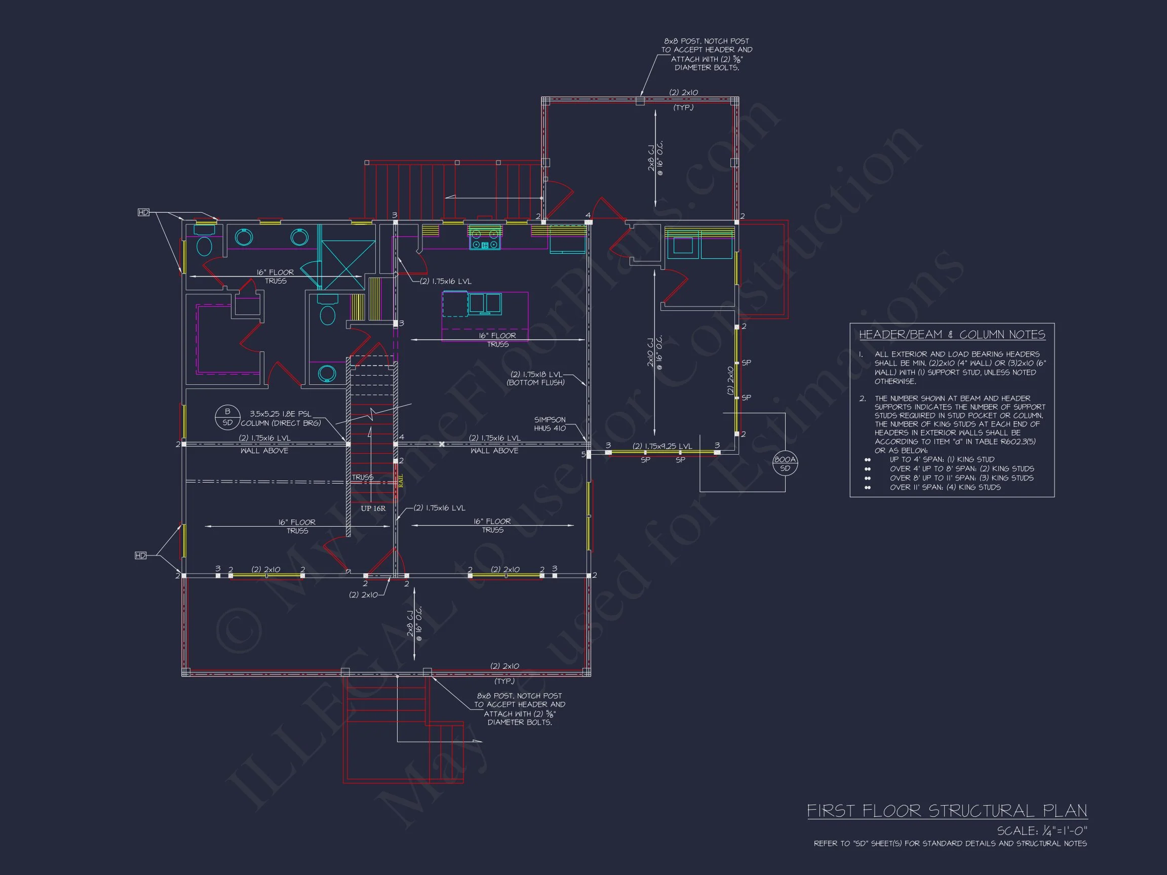 Coastal Craftsman house Plan with Open Floor Designs and CAD Blueprints