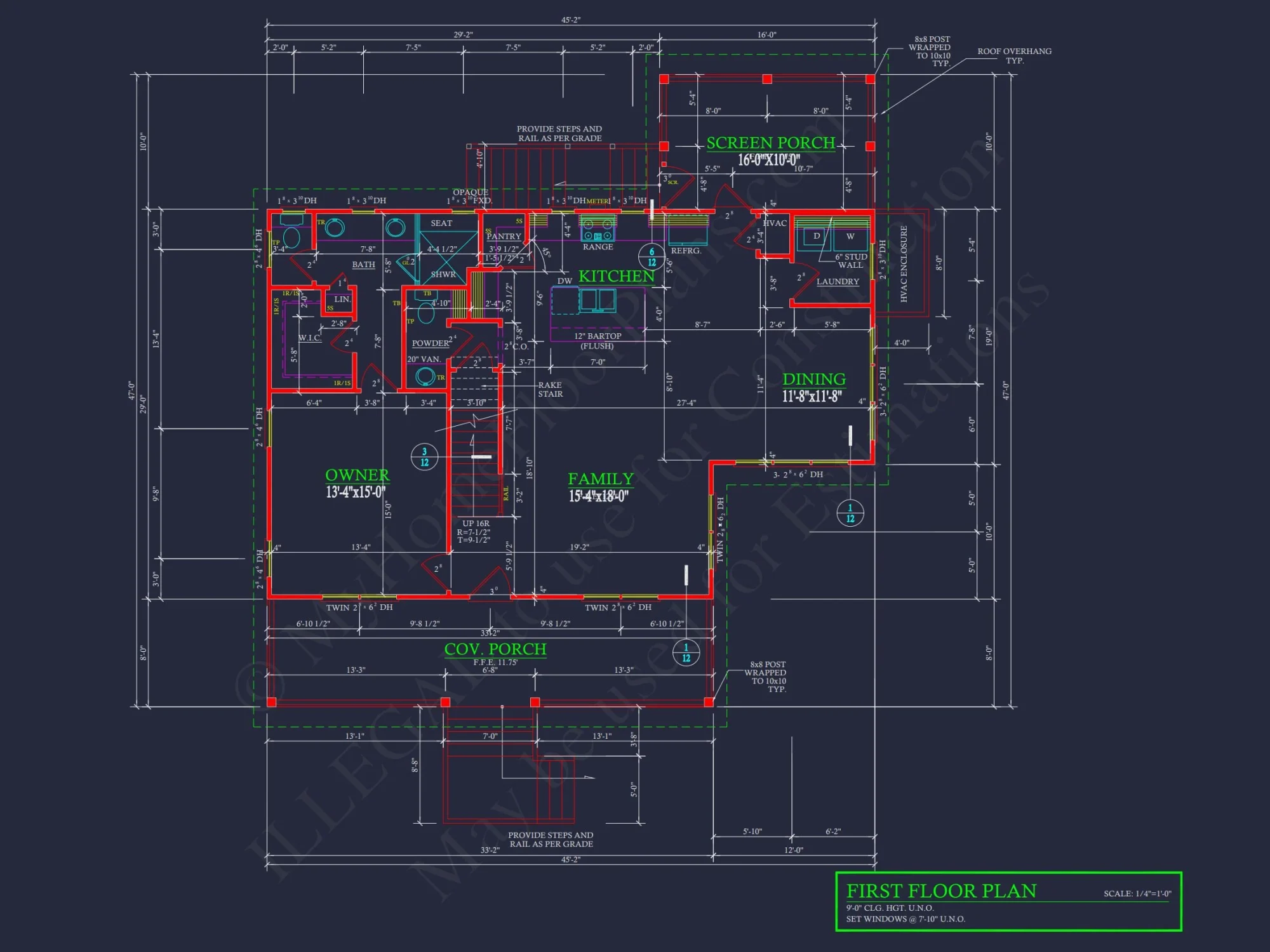 Coastal Craftsman house Plan with Open Floor Designs and CAD Blueprints