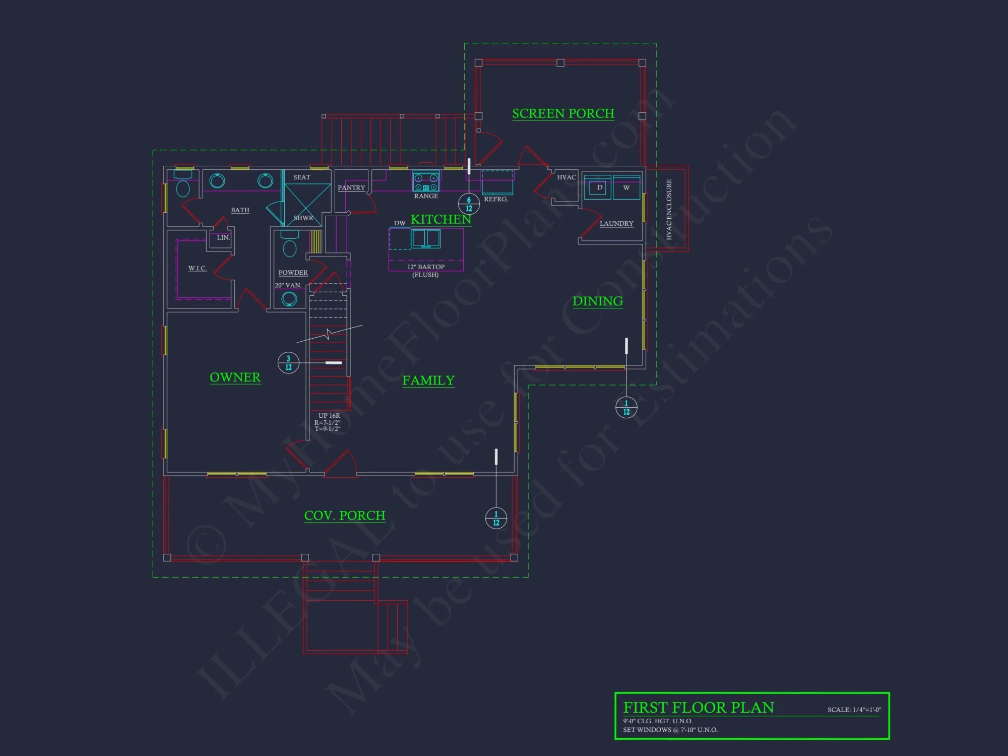 Coastal Craftsman house Plan with Open Floor Designs and CAD Blueprints