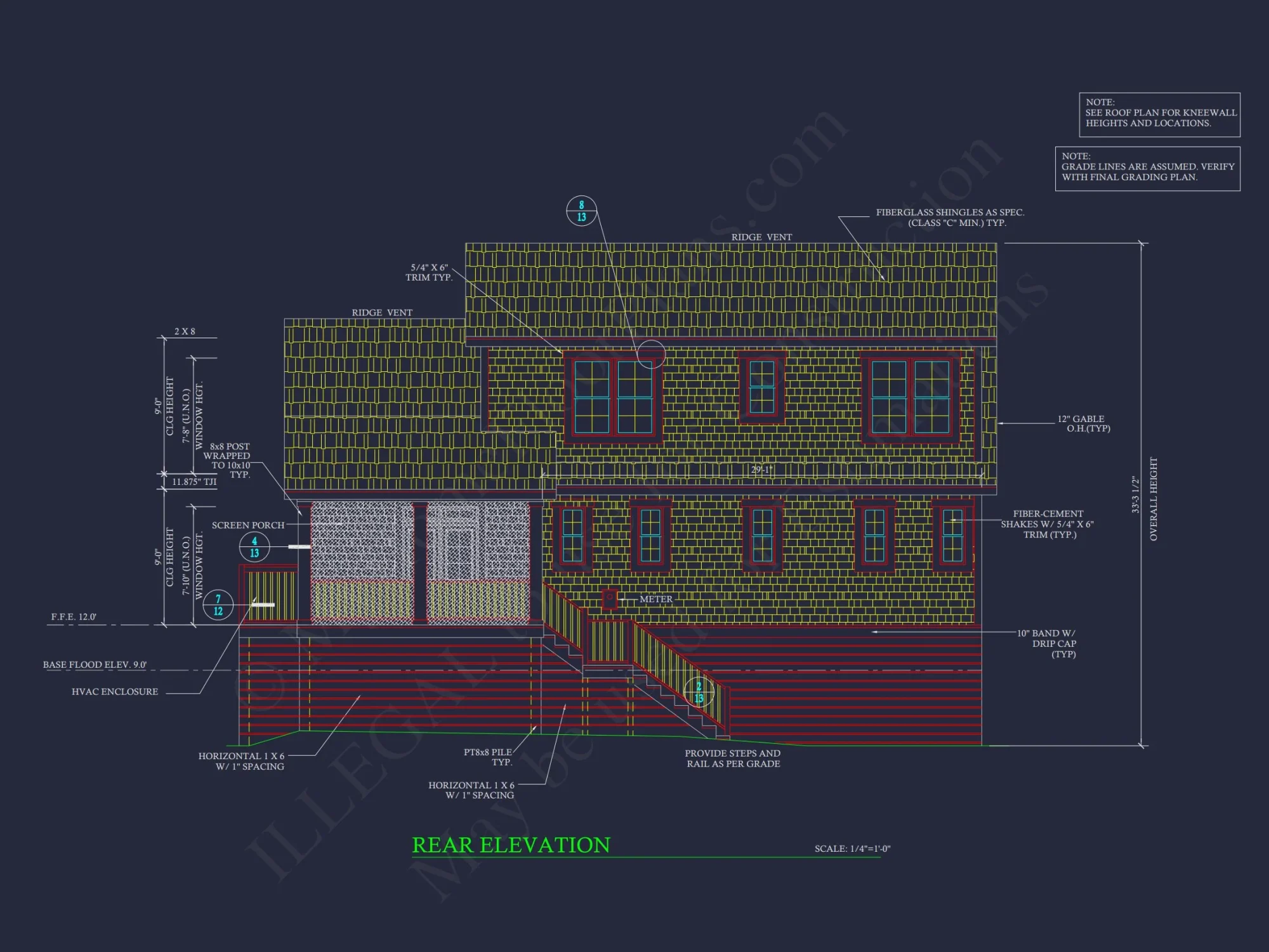 Coastal Craftsman house Plan with Open Floor Designs and CAD Blueprints
