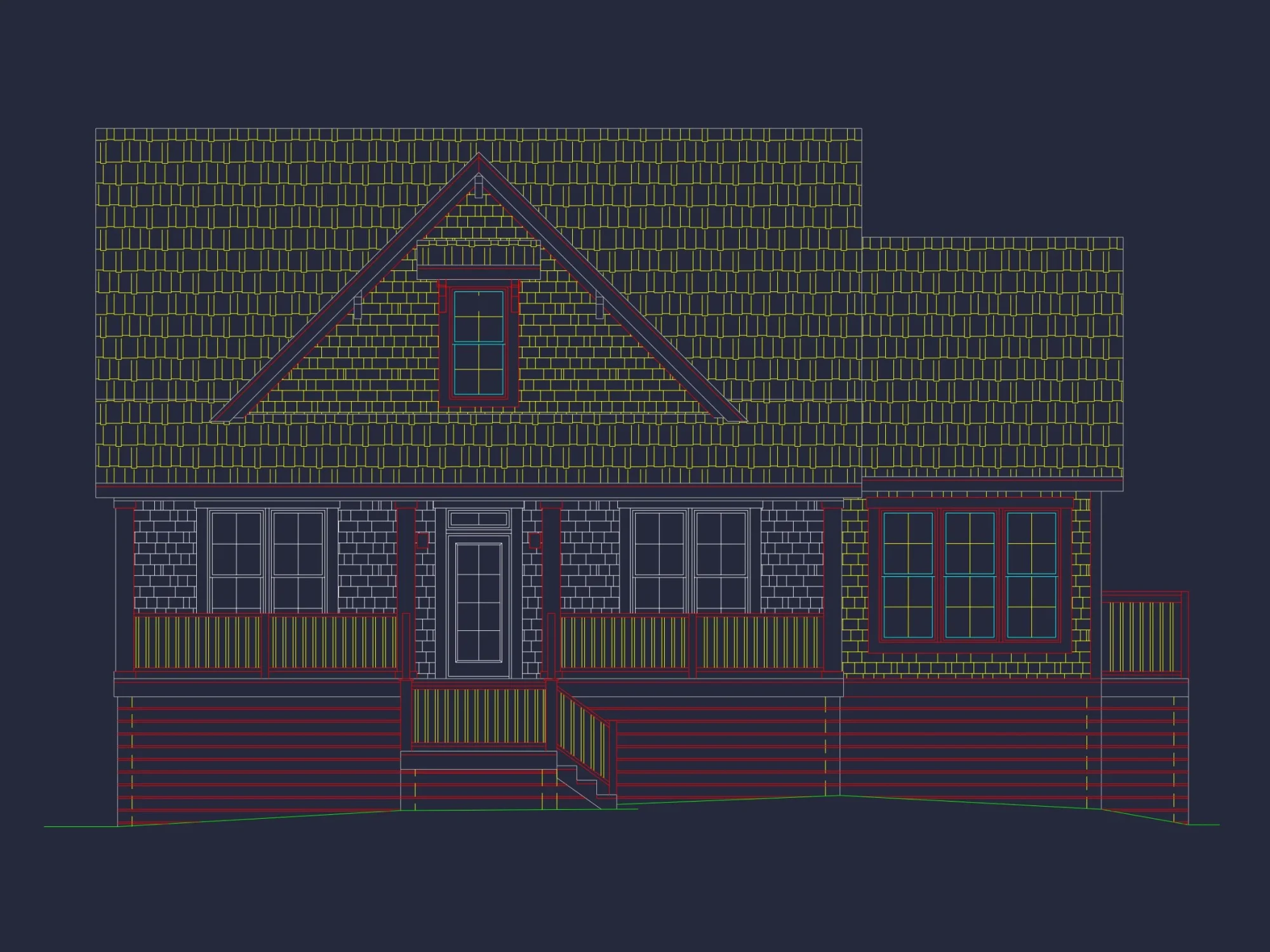 Coastal Craftsman house Plan with Open Floor Designs and CAD Blueprints