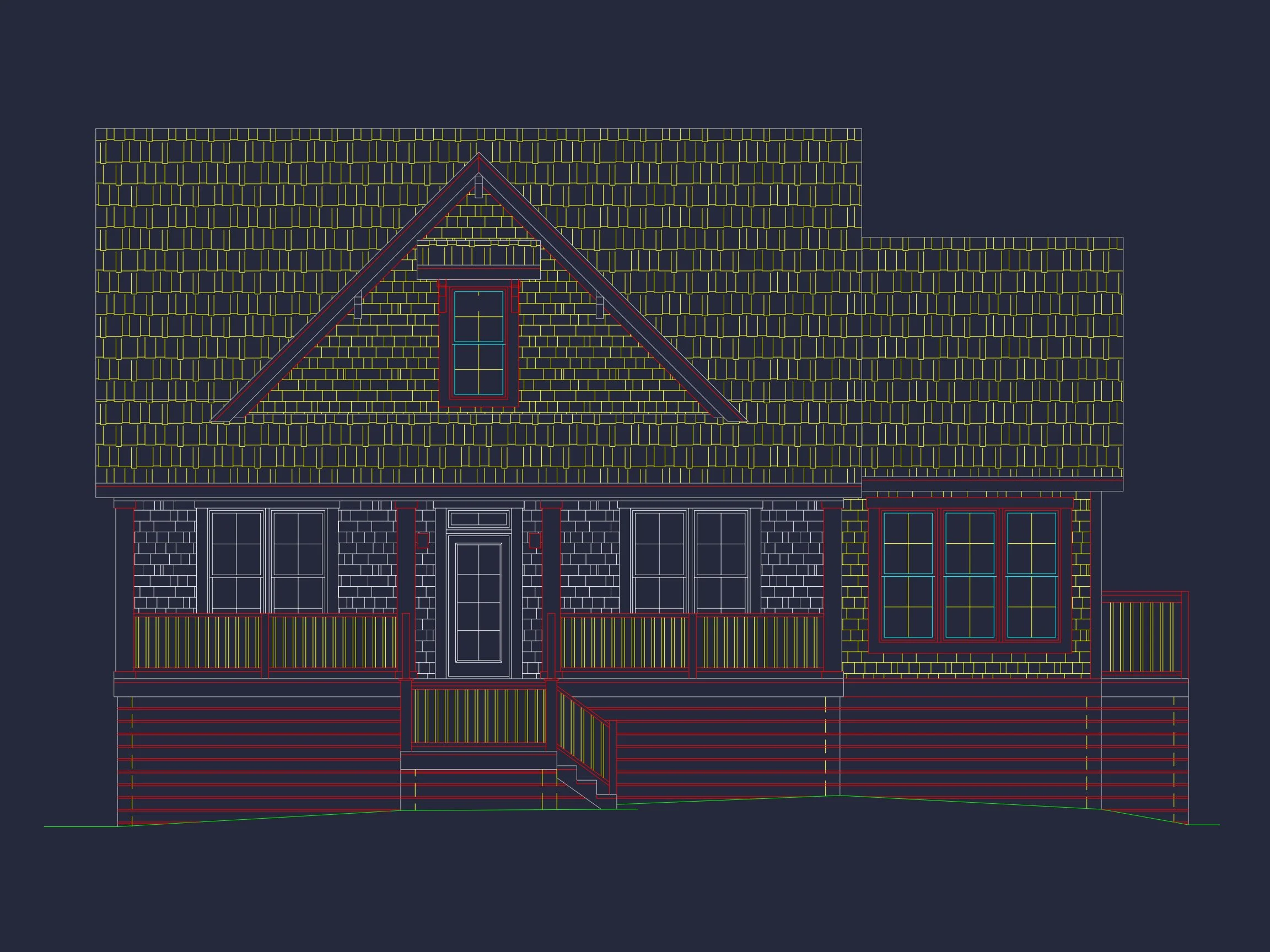 Coastal Craftsman house Plan with Open Floor Designs and CAD Blueprints