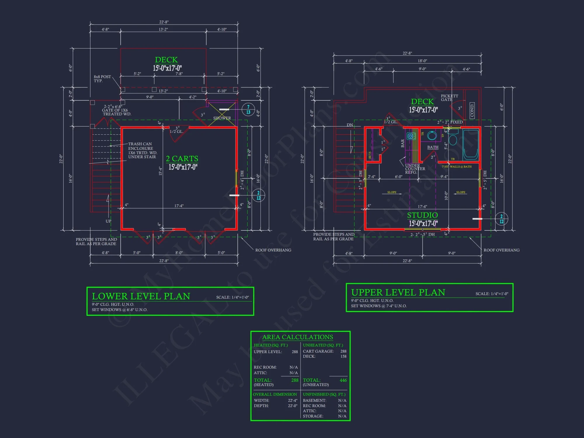 Cottage-Style house Plan with Detached Garage and CAD Designs