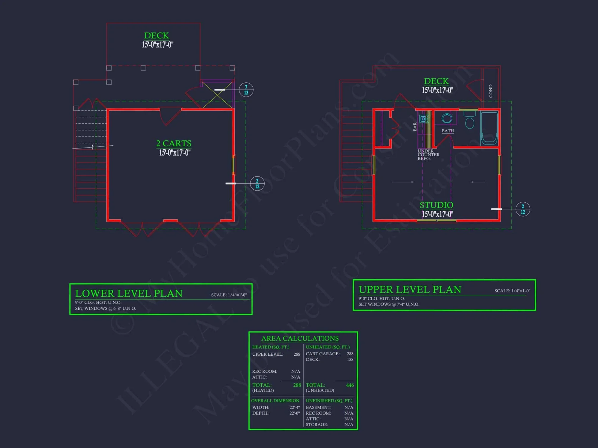 Cottage-Style house Plan with Detached Garage and CAD Designs