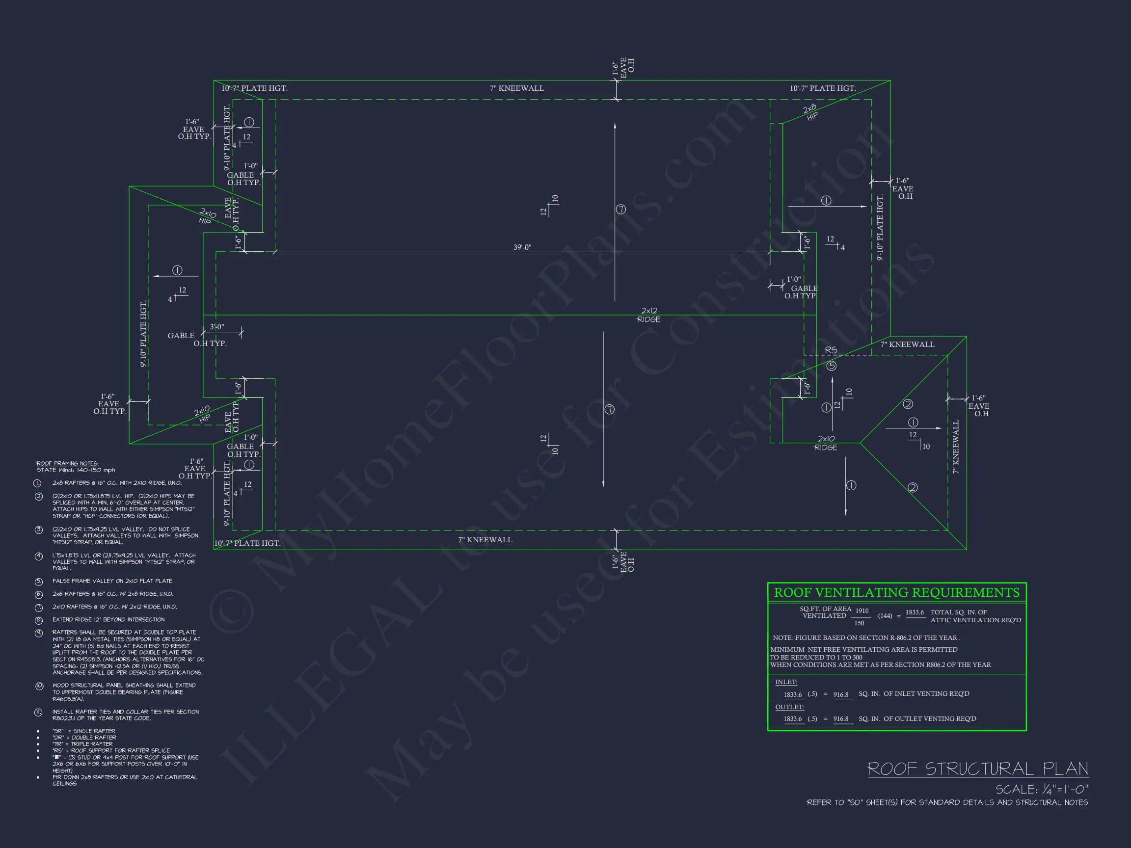 18-2163 HOUSE PLAN - Cottage-Style House Plan with Detached Garage and CAD Designs 16 Cottage-Style house Plan with Detached Garage and CAD Designs