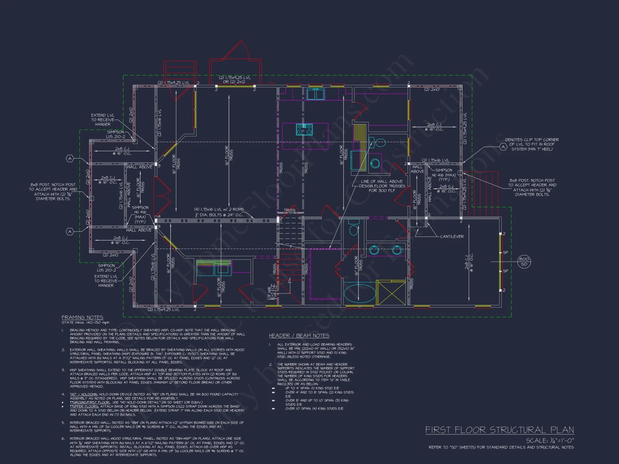 Cottage-Style house Plan with Detached Garage and CAD Designs