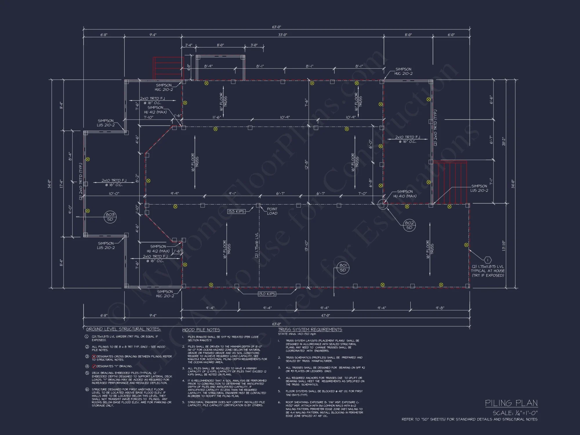 Cottage-Style house Plan with Detached Garage and CAD Designs