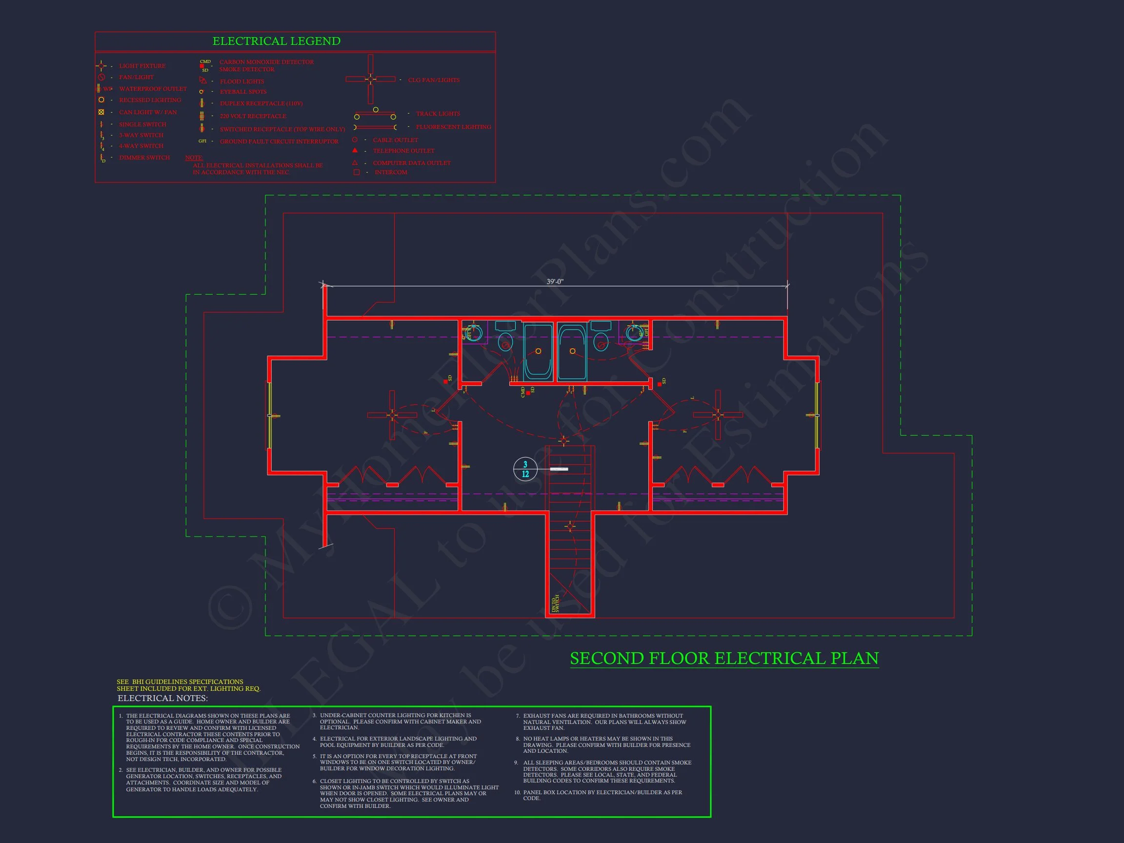 18-2163 HOUSE PLAN - Cottage-Style House Plan with Detached Garage and CAD Designs 10 Cottage-Style house Plan with Detached Garage and CAD Designs