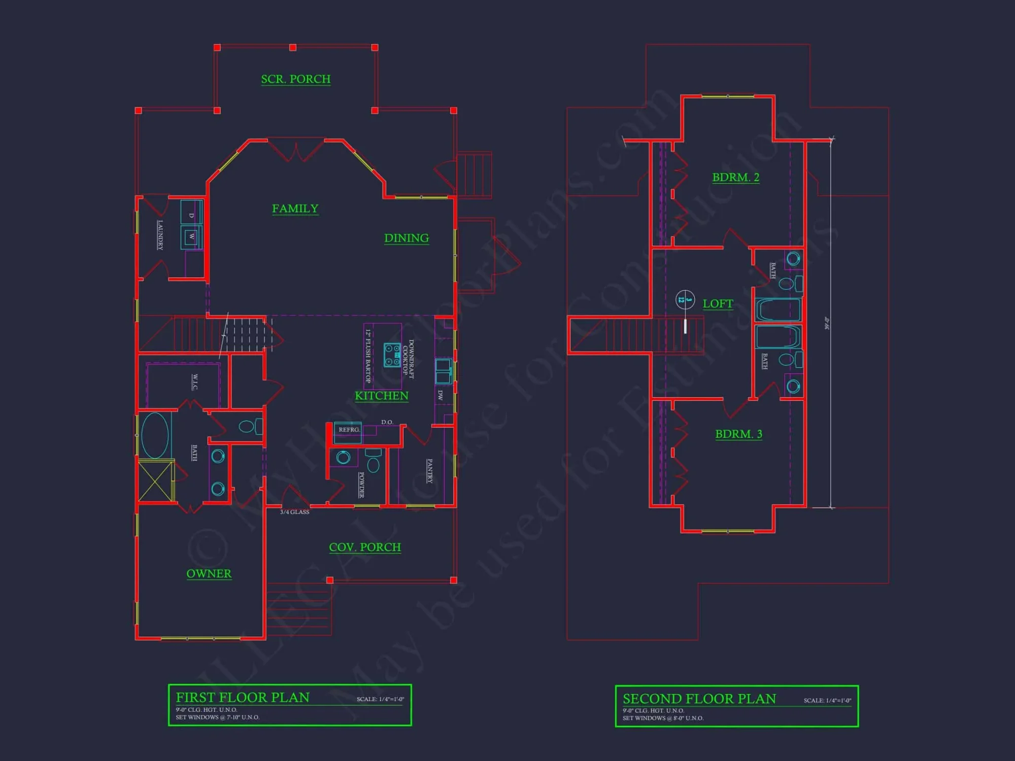 Cottage-Style house Plan with Detached Garage and CAD Designs