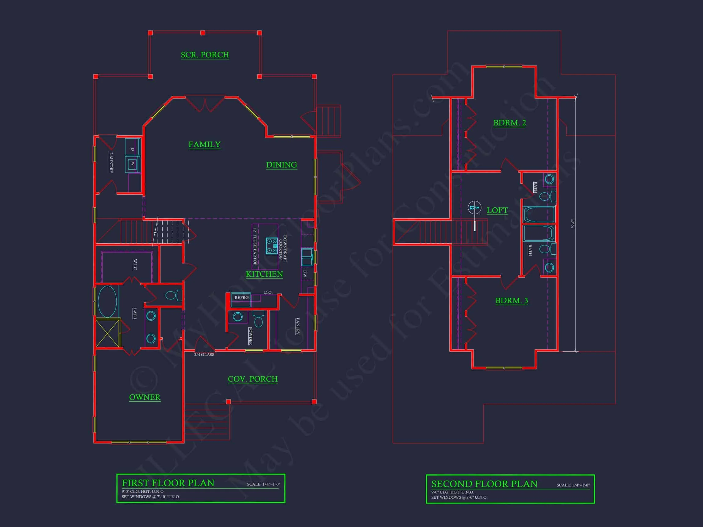 18-2163 HOUSE PLAN - Cottage-Style House Plan with Detached Garage and CAD Designs 6 Cottage-Style house Plan with Detached Garage and CAD Designs