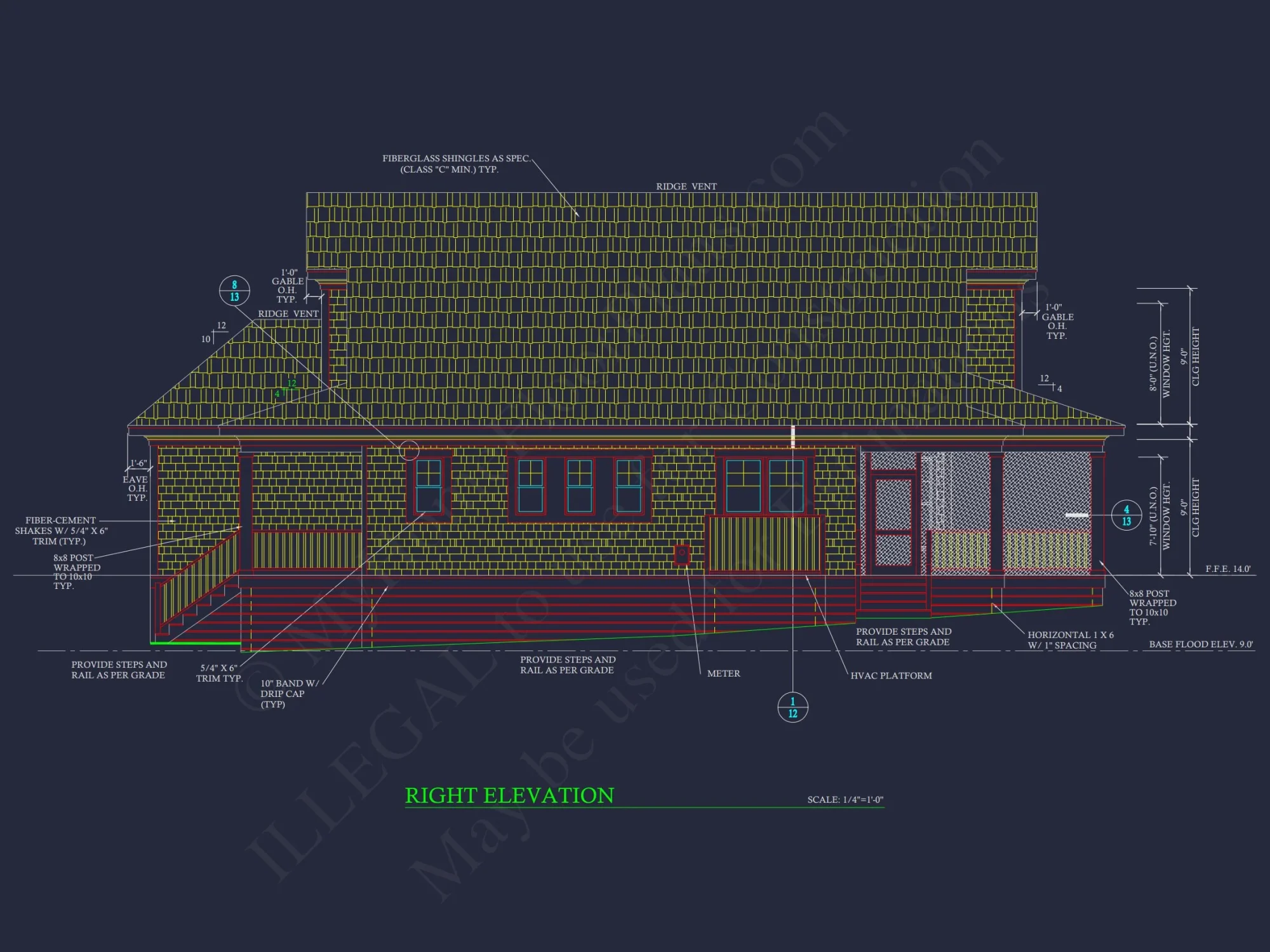 Cottage-Style house Plan with Detached Garage and CAD Designs
