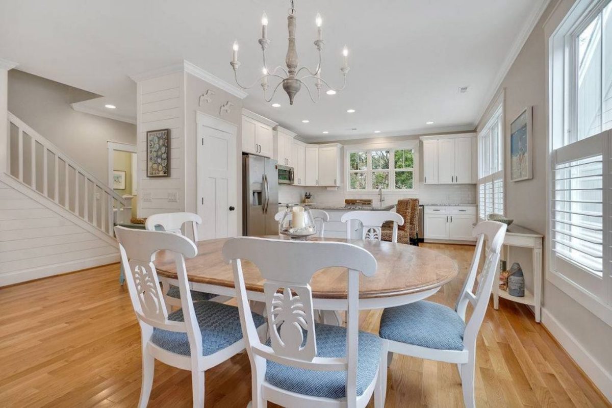 Beach Cottage Floor Plan with Detached Garage and CAD Designs