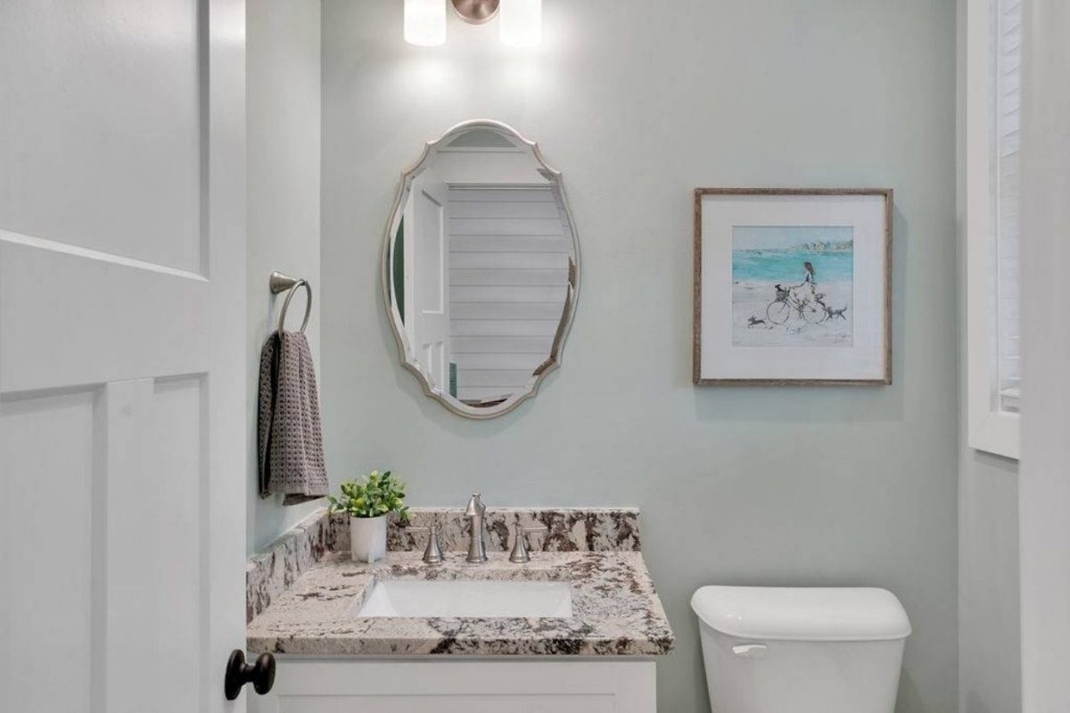 Beach Cottage Floor Plan with Detached Garage and CAD Designs