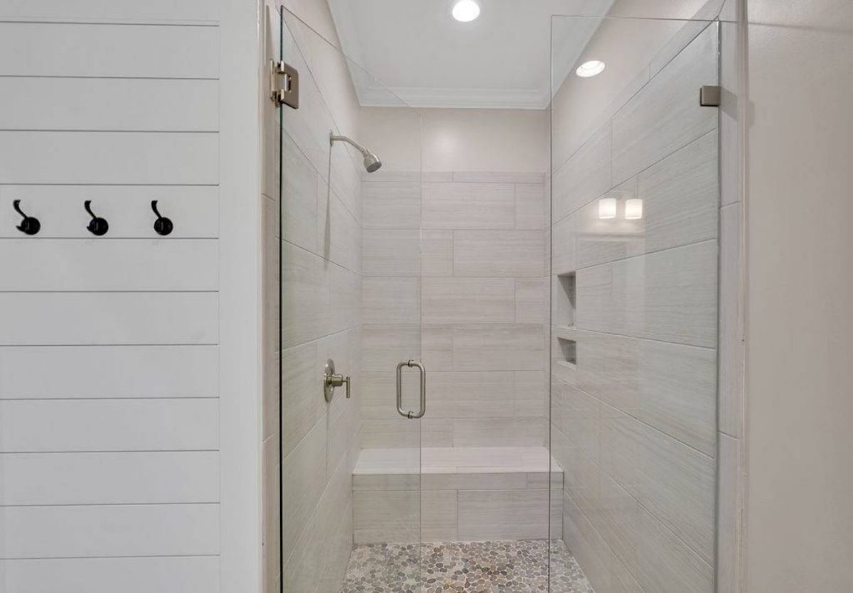 Beach Cottage Floor Plan with Detached Garage and CAD Designs