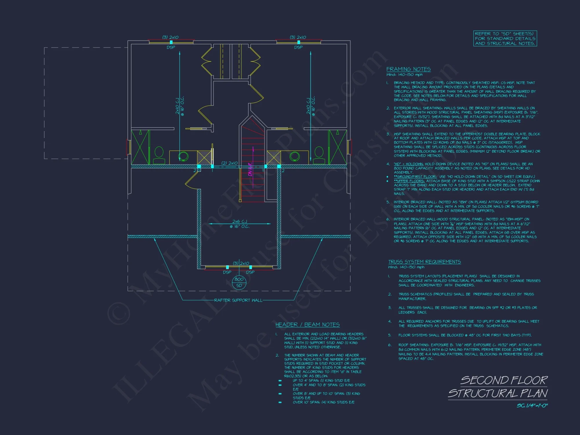 Spacious Beach house Floor Plan with Modern CAD Designs