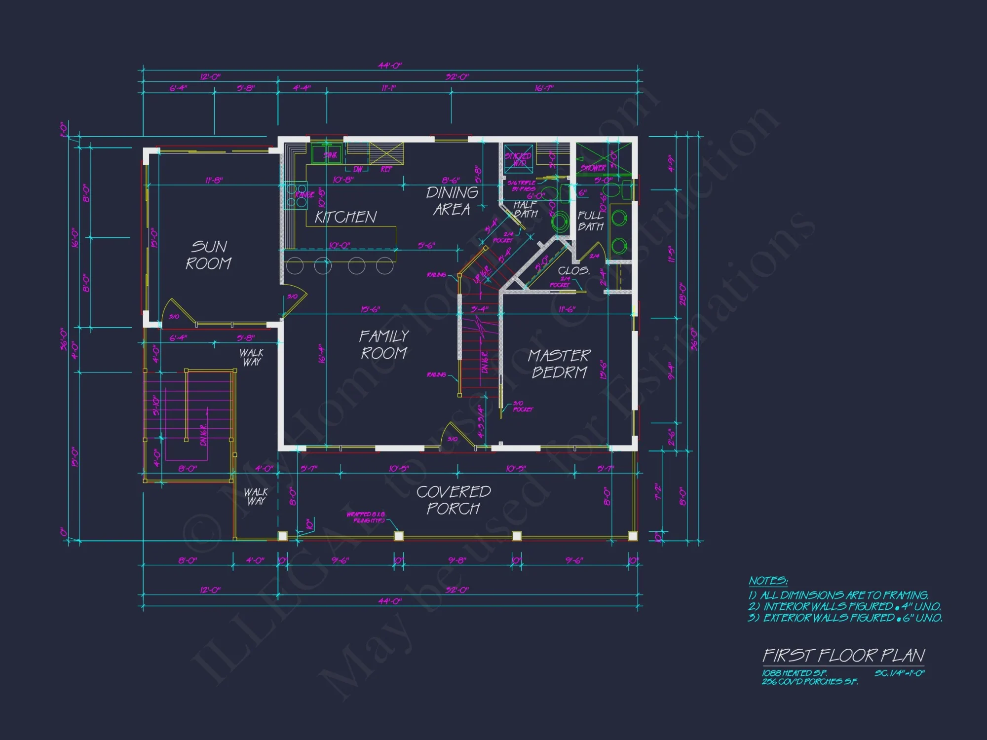 Spacious Beach house Floor Plan with Modern CAD Designs