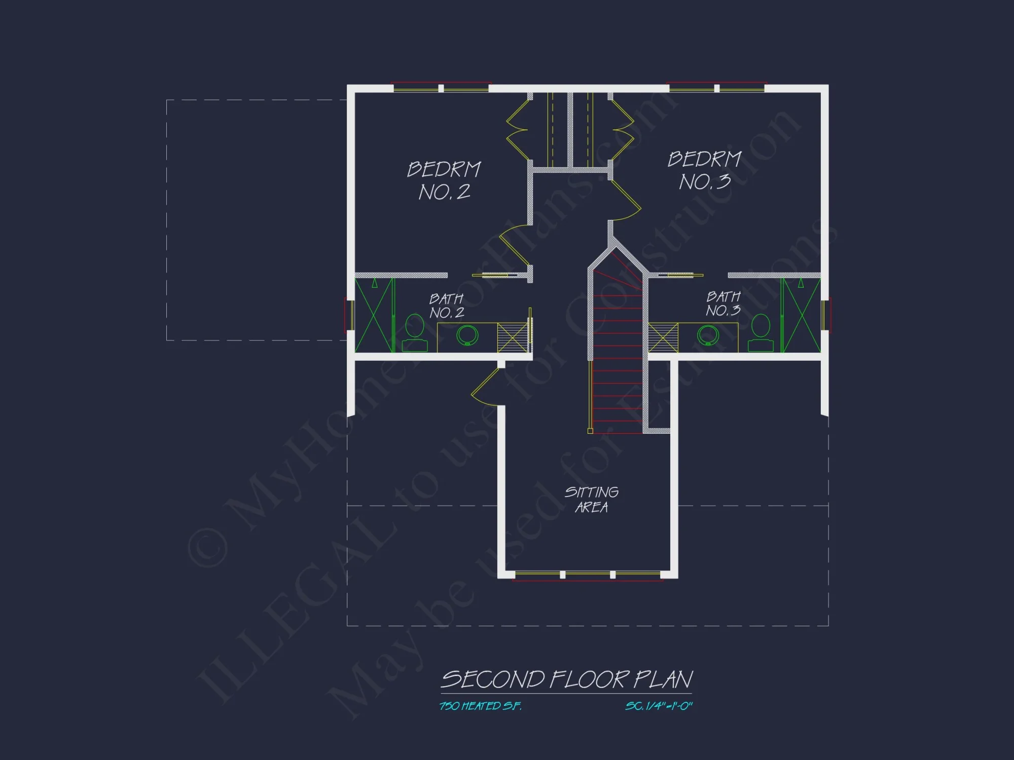 Spacious Beach house Floor Plan with Modern CAD Designs