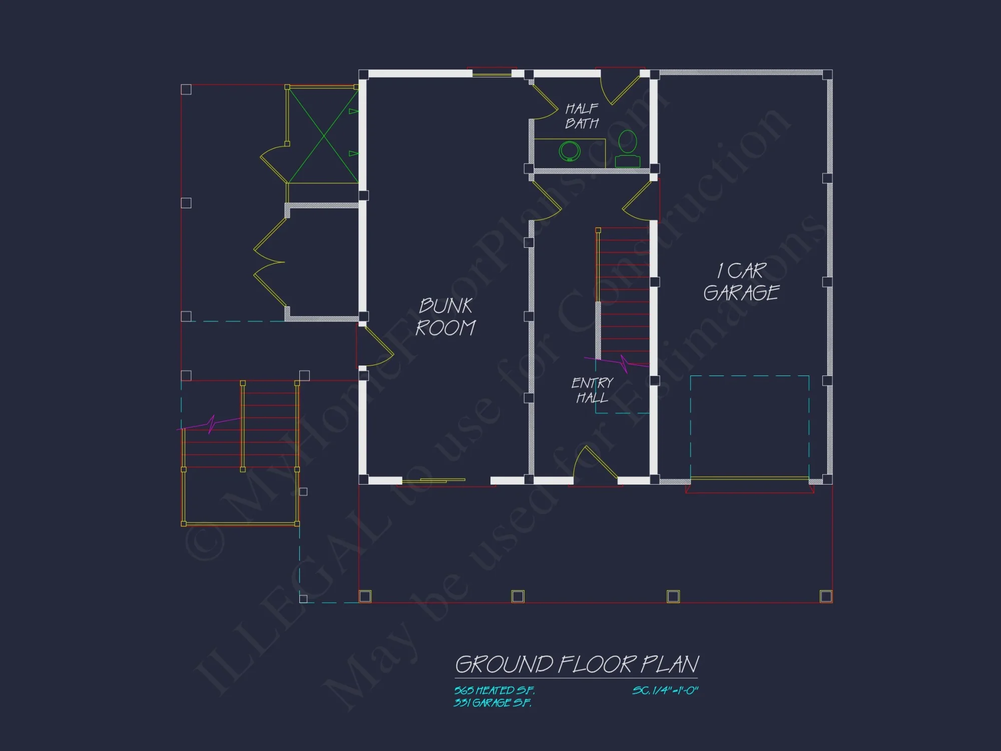 Spacious Beach house Floor Plan with Modern CAD Designs