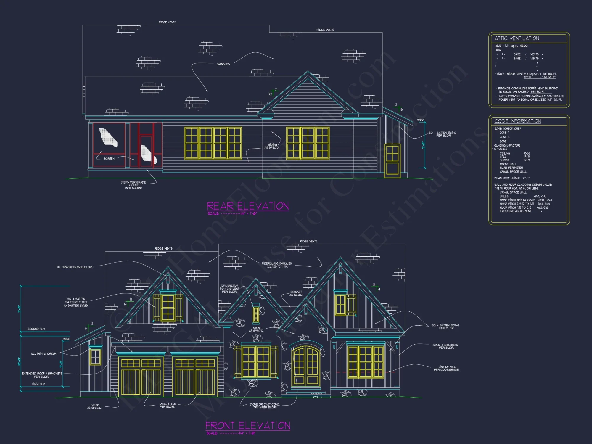 Craftsman house Plan with Spacious Floor Designs and CAD Blueprint