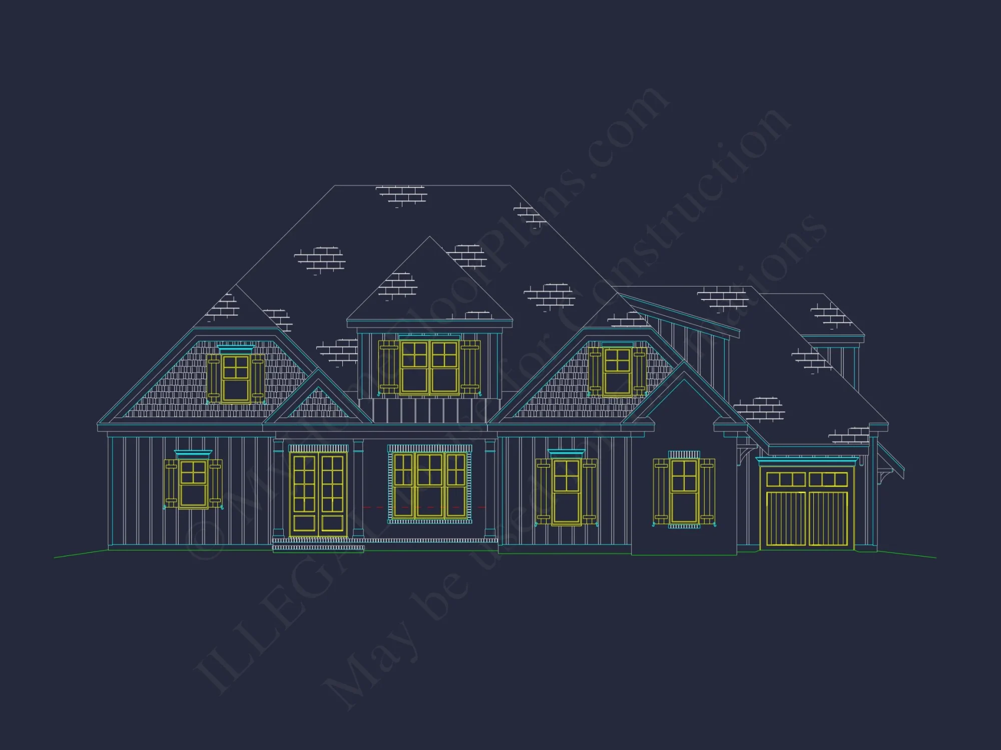 house Design Floor Plan with Blueprint