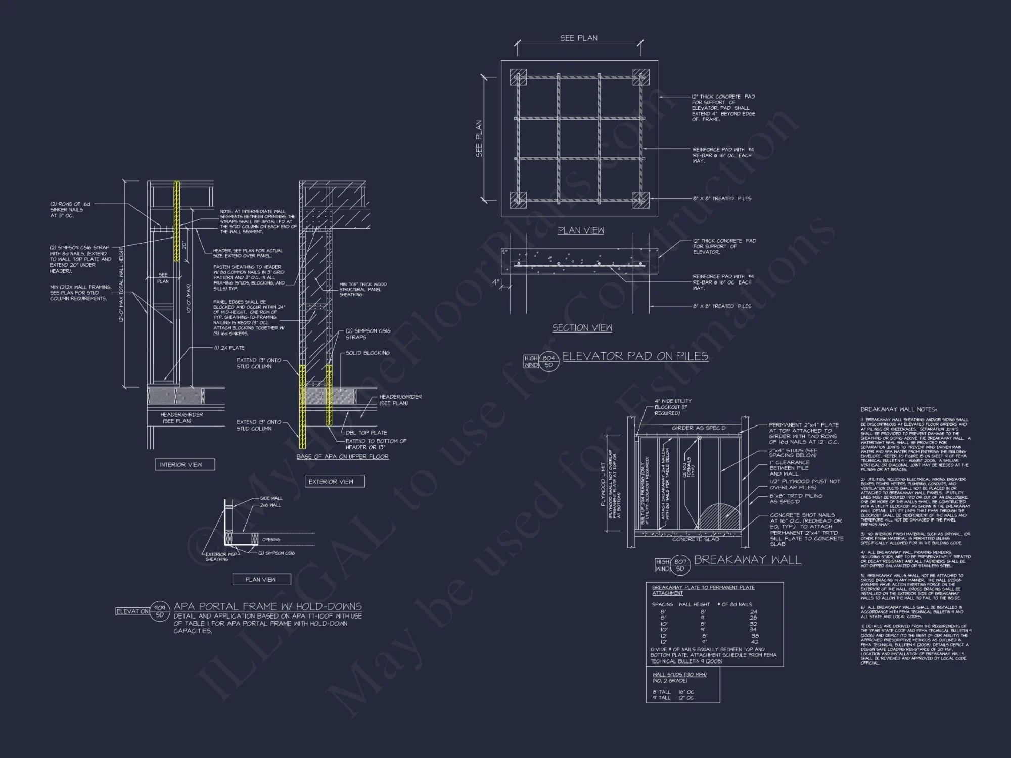 Elegant 2-Story house Plan with CAD Designs & Coastal Blueprint