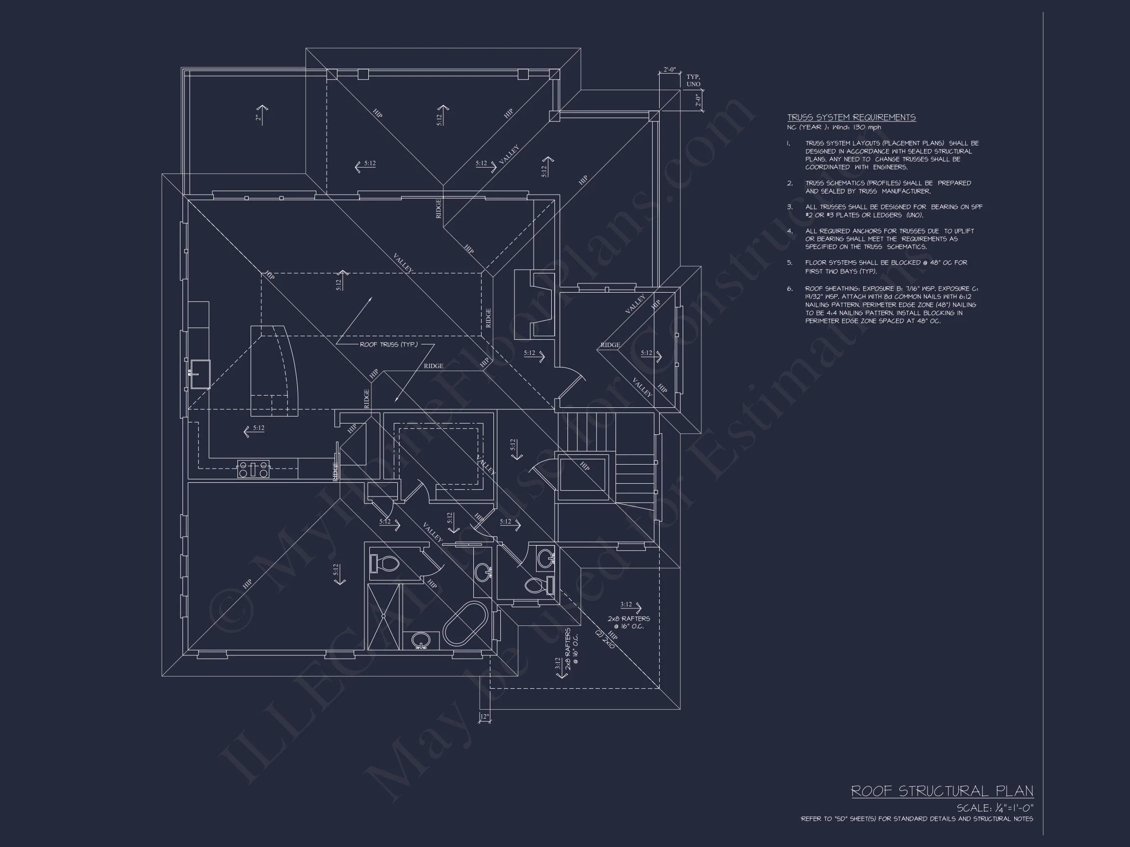 Elegant 2-Story house Plan with CAD Designs & Coastal Blueprint