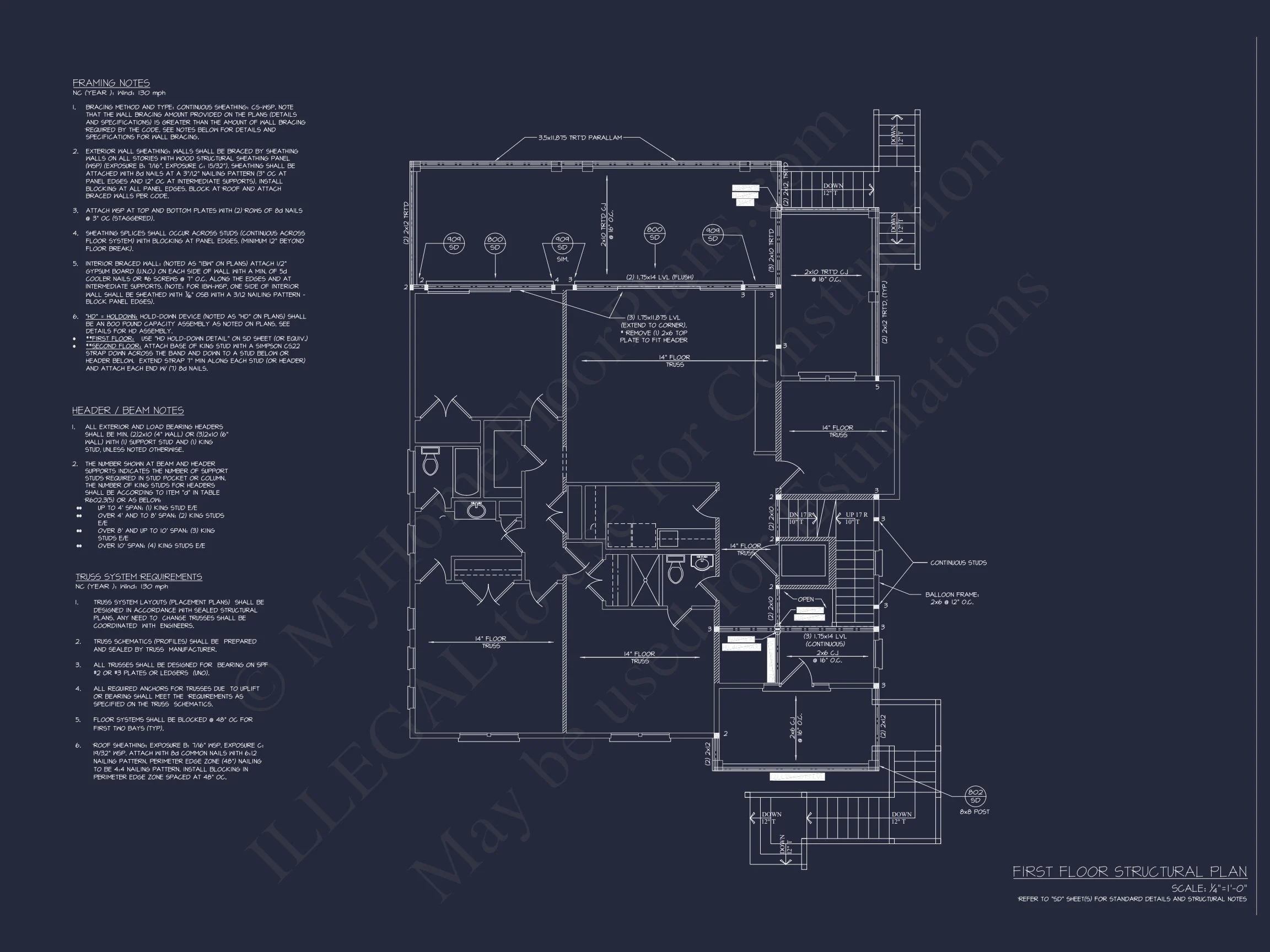 Elegant 2-Story house Plan with CAD Designs & Coastal Blueprint