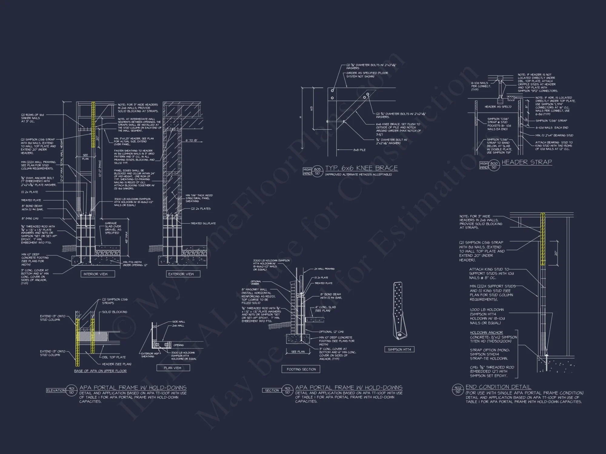Spacious Coastal house Floor Plan with 5 Beds & Elevator