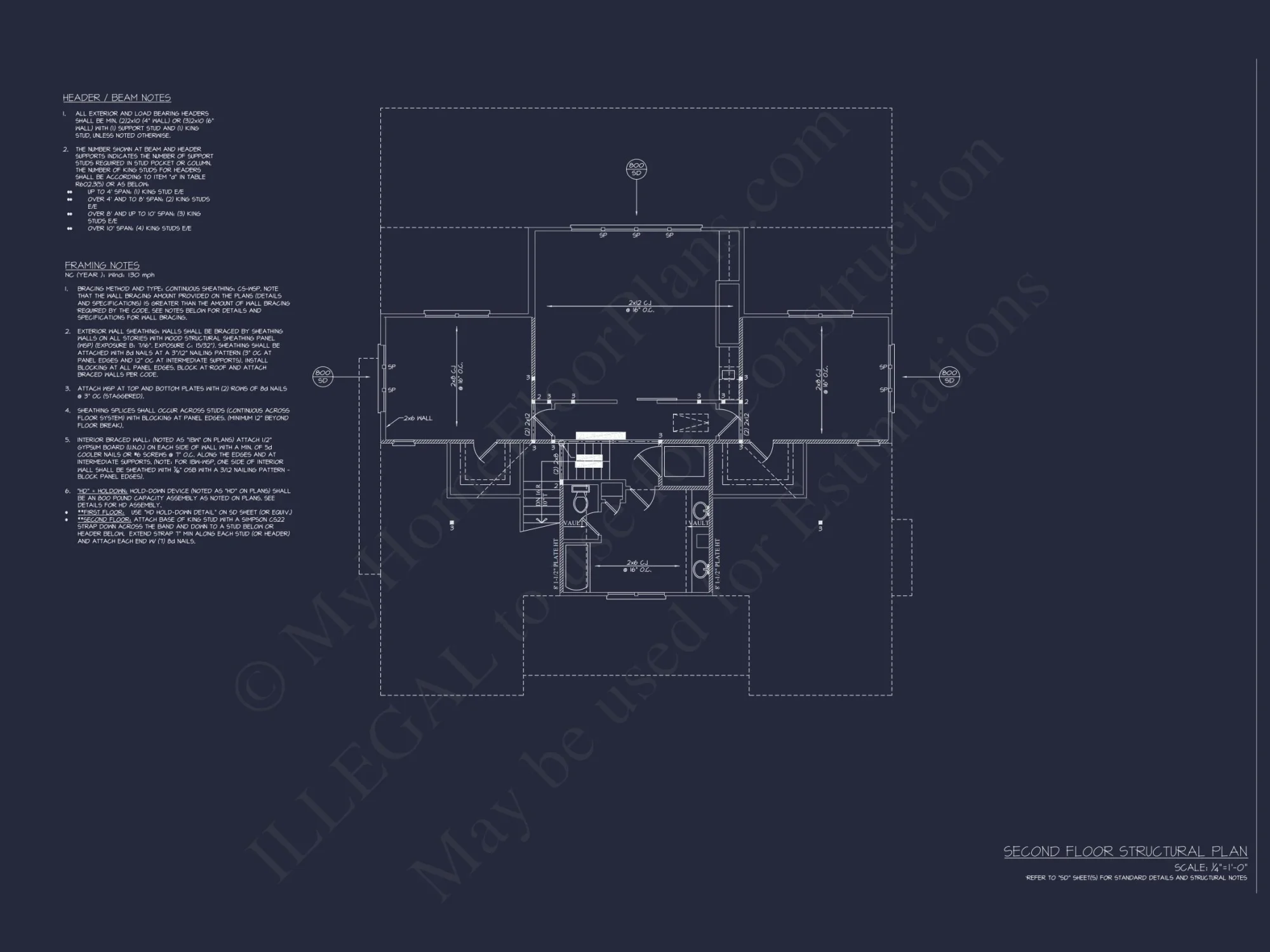 Spacious Coastal house Floor Plan with 5 Beds & Elevator
