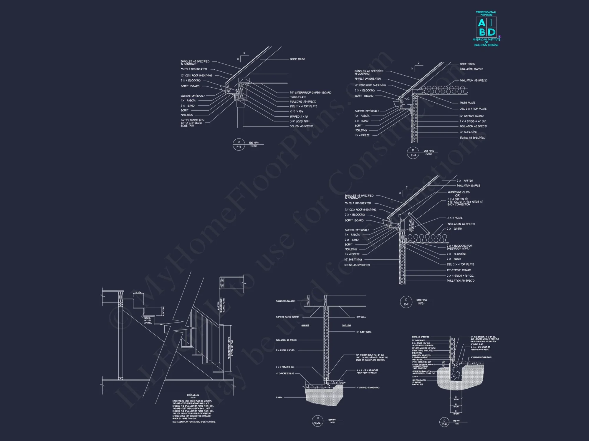 Stunning house Floor Plan – 5 Bedrooms, 2 Floors, CAD Designs