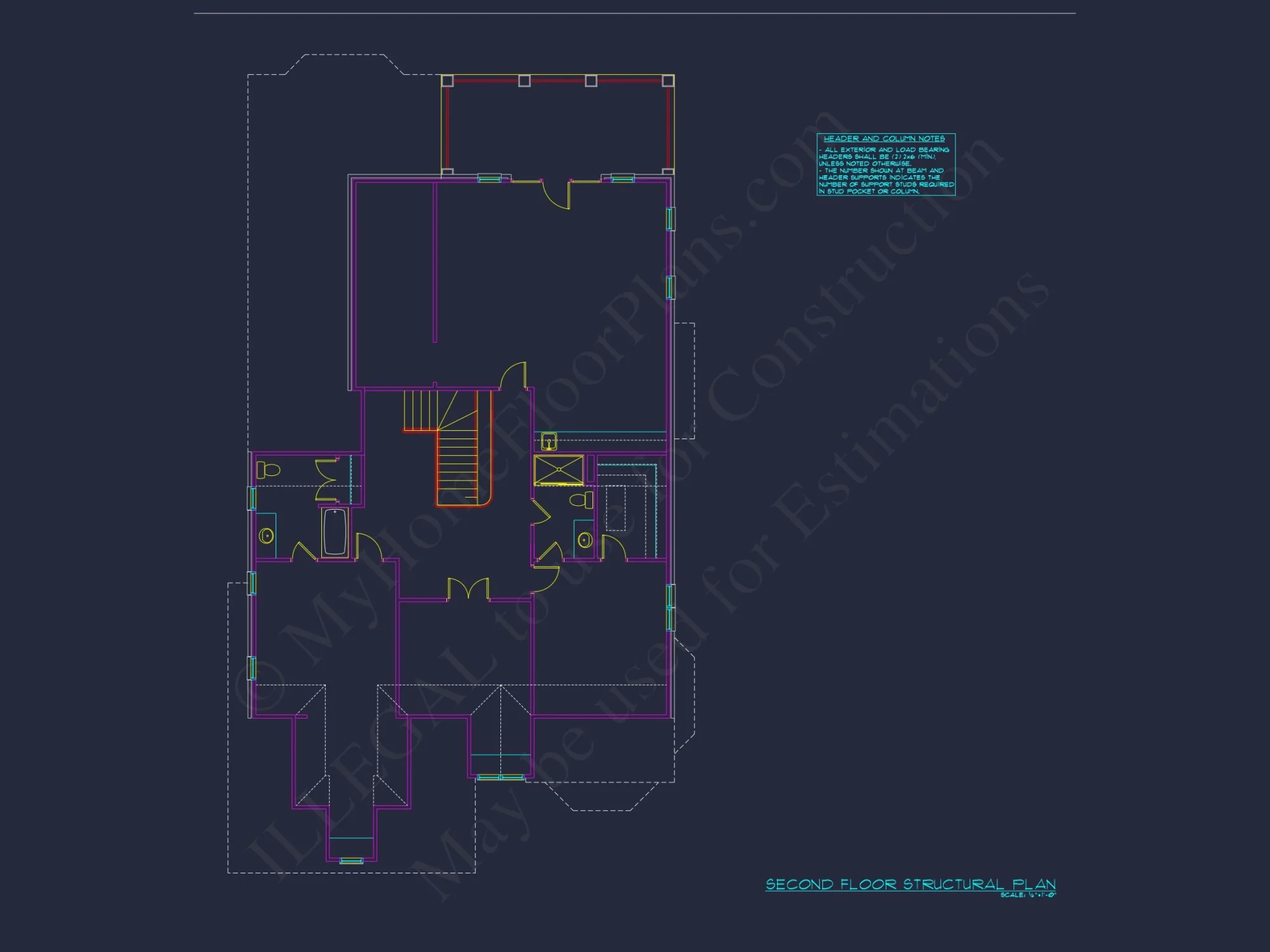 Elegant house Plan with 4 Bedrooms, CAD Floor Designs & More