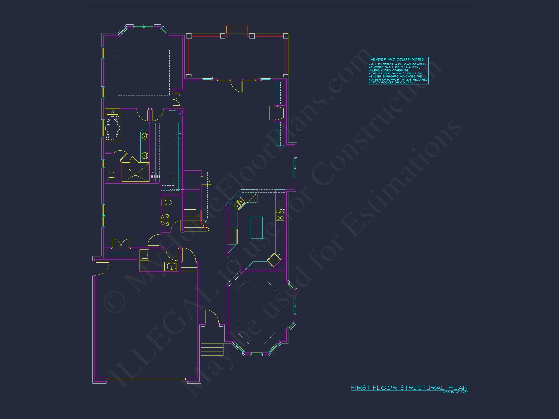 Elegant house Plan with 4 Bedrooms, CAD Floor Designs & More
