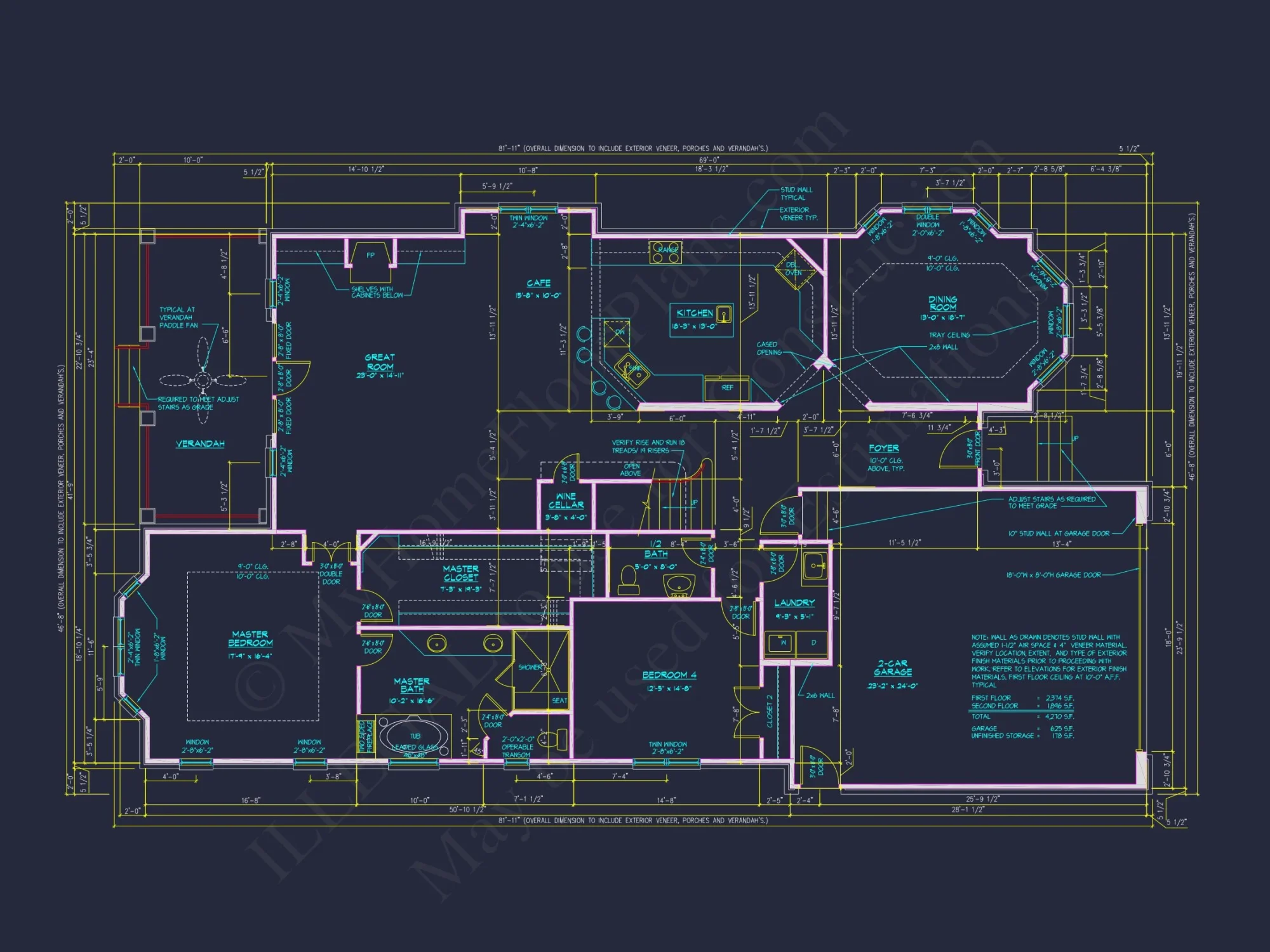 Elegant house Plan with 4 Bedrooms, CAD Floor Designs & More