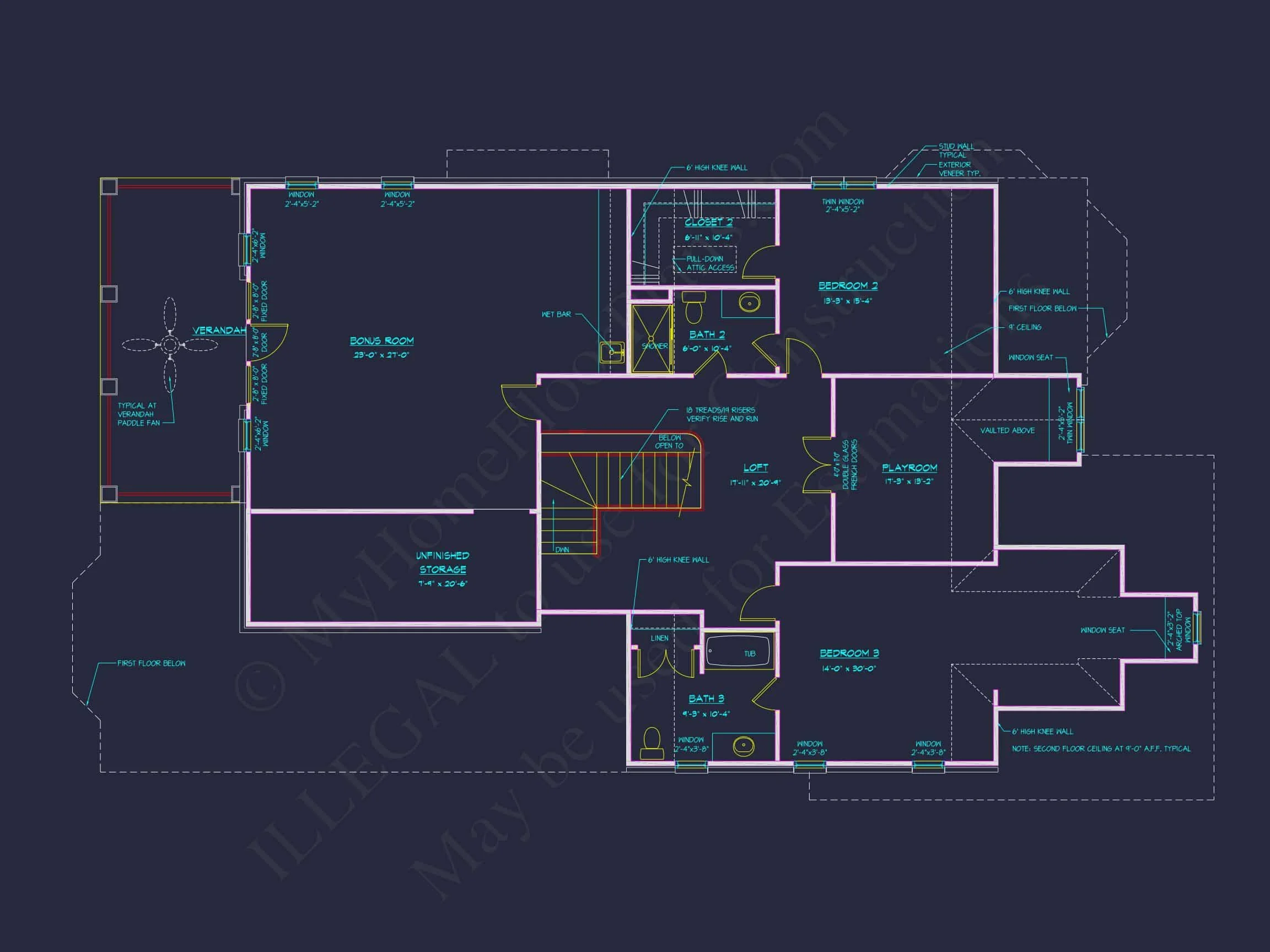 Elegant house Plan with 4 Bedrooms, CAD Floor Designs & More
