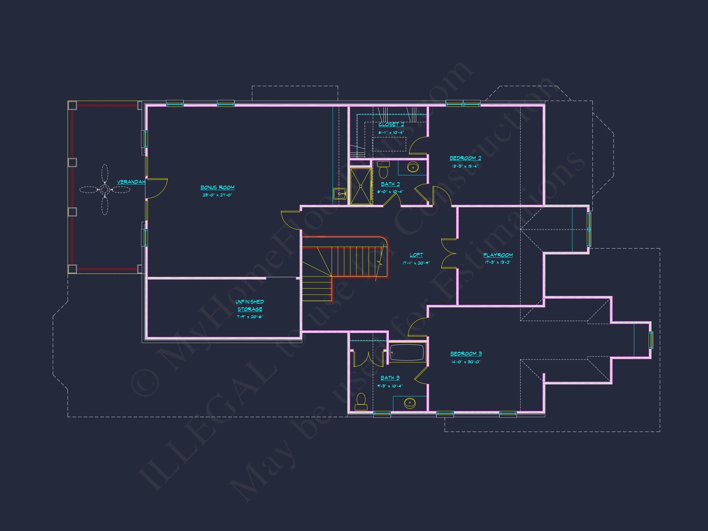 Elegant house Plan with 4 Bedrooms, CAD Floor Designs & More