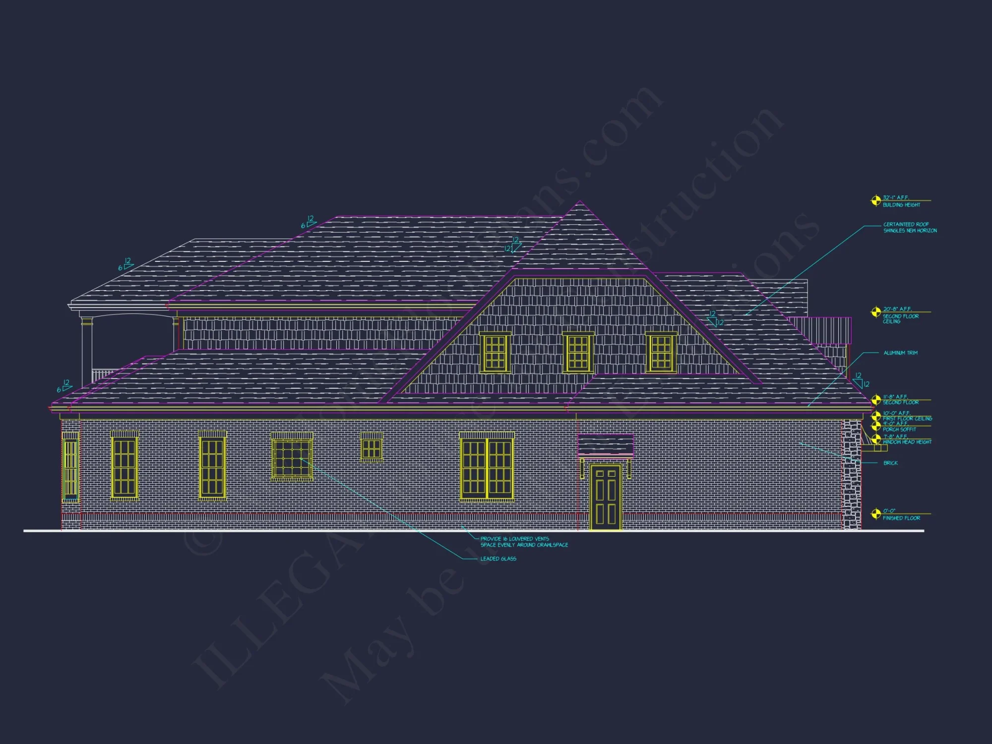 Elegant house Plan with 4 Bedrooms, CAD Floor Designs & More