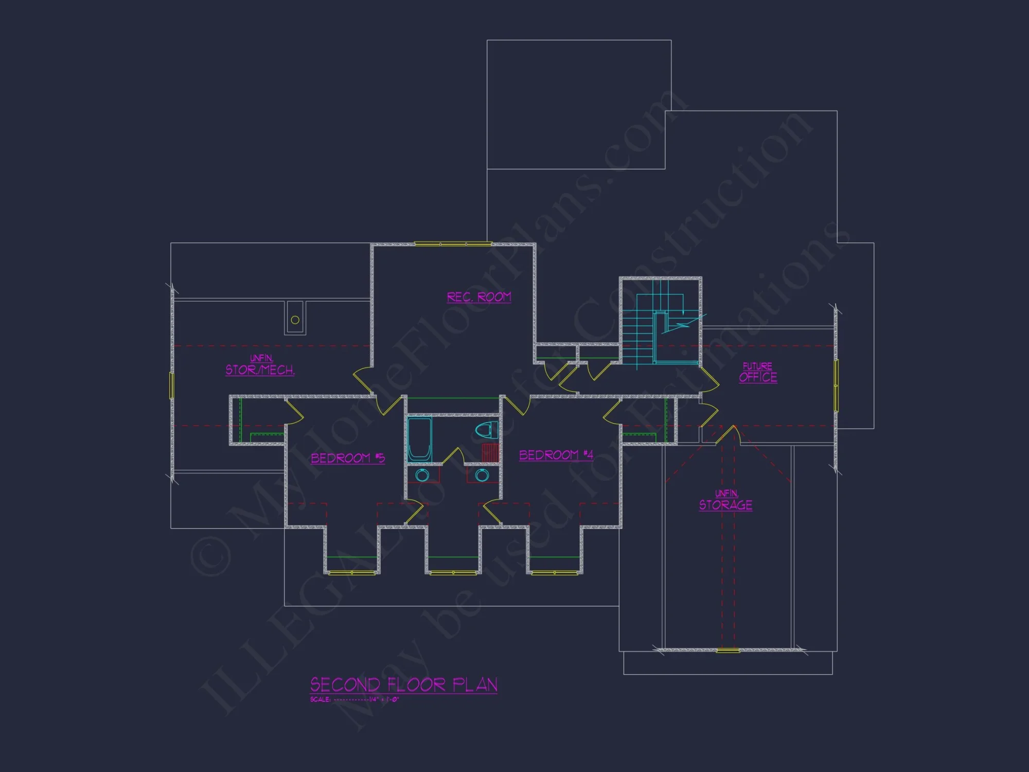Stunning house Plan with 5 Beds and Spacious Floor Designs